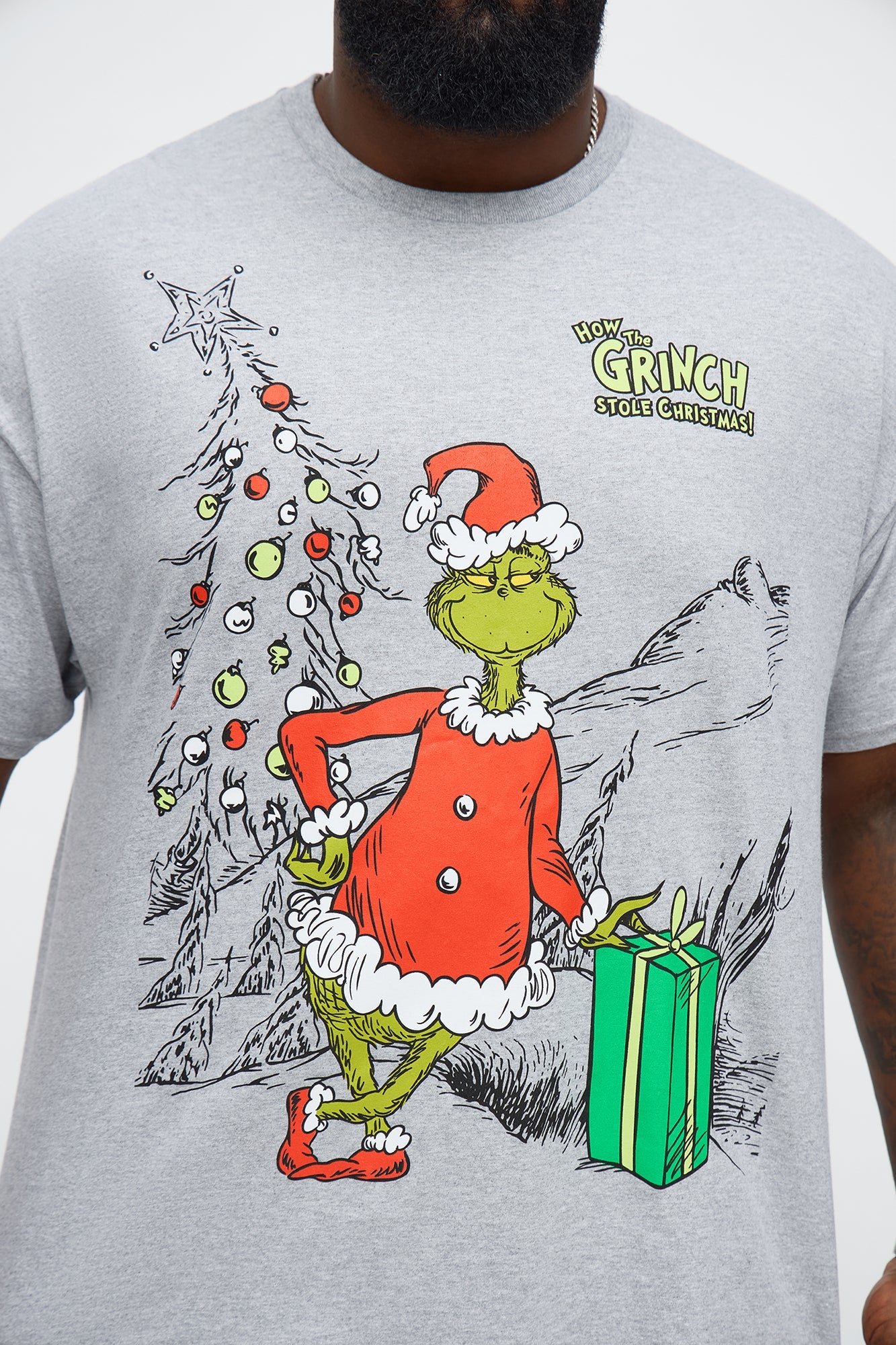 How The Grinch Stole Christmas My Gift Now Short Sleeve Tee - Heather Grey