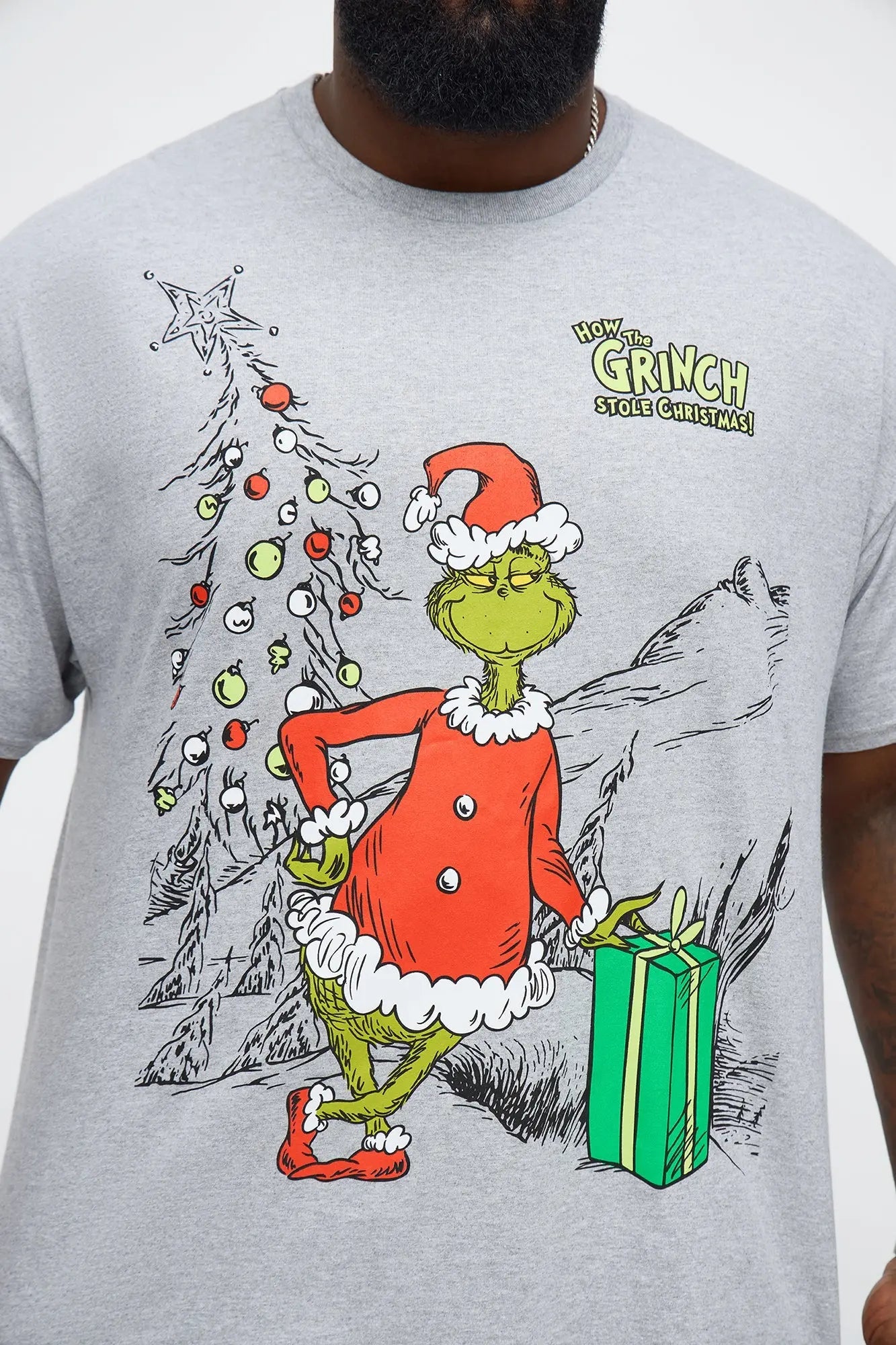 How The Grinch Stole Christmas My Gift Now Short Sleeve Tee - Heather Grey