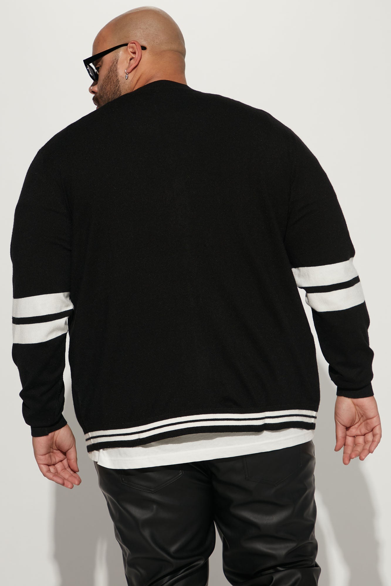 Uptown Cardigan - Black/White