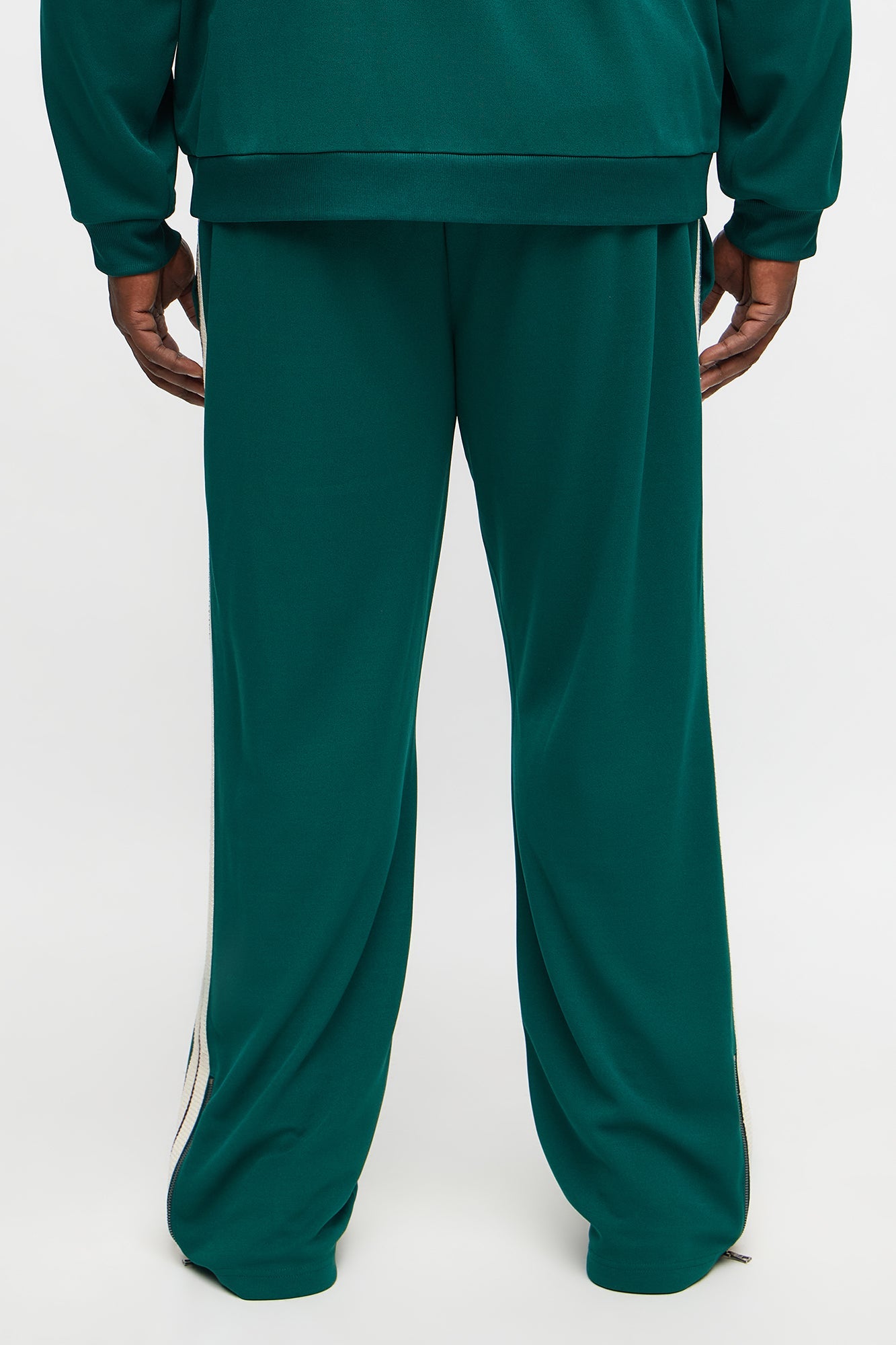 Dennis Slim Flare Track Pant - Green