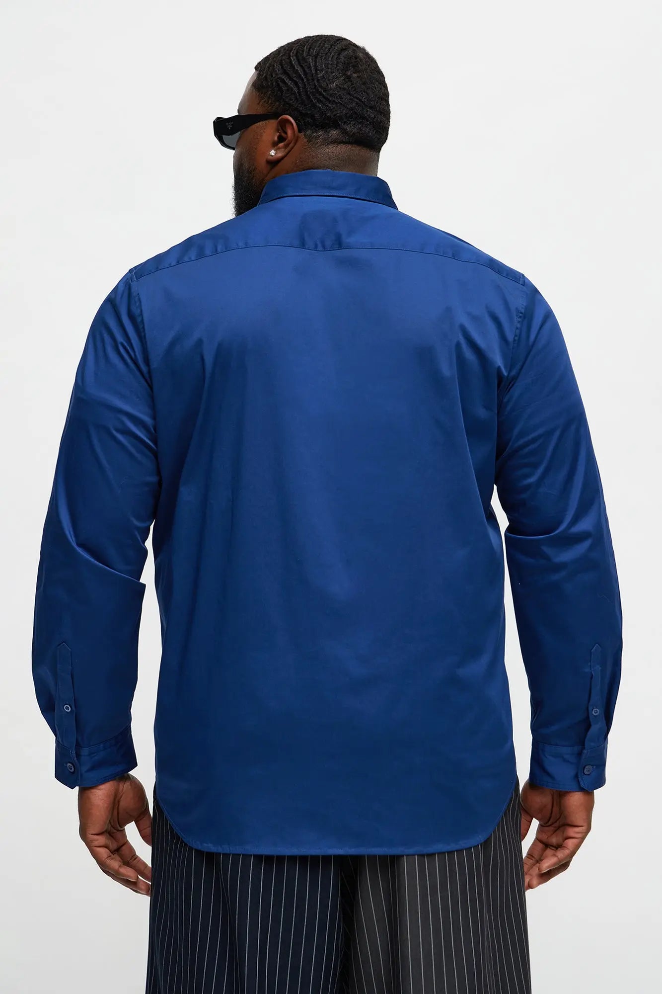 Luxe Stretch Dress Shirt - Navy