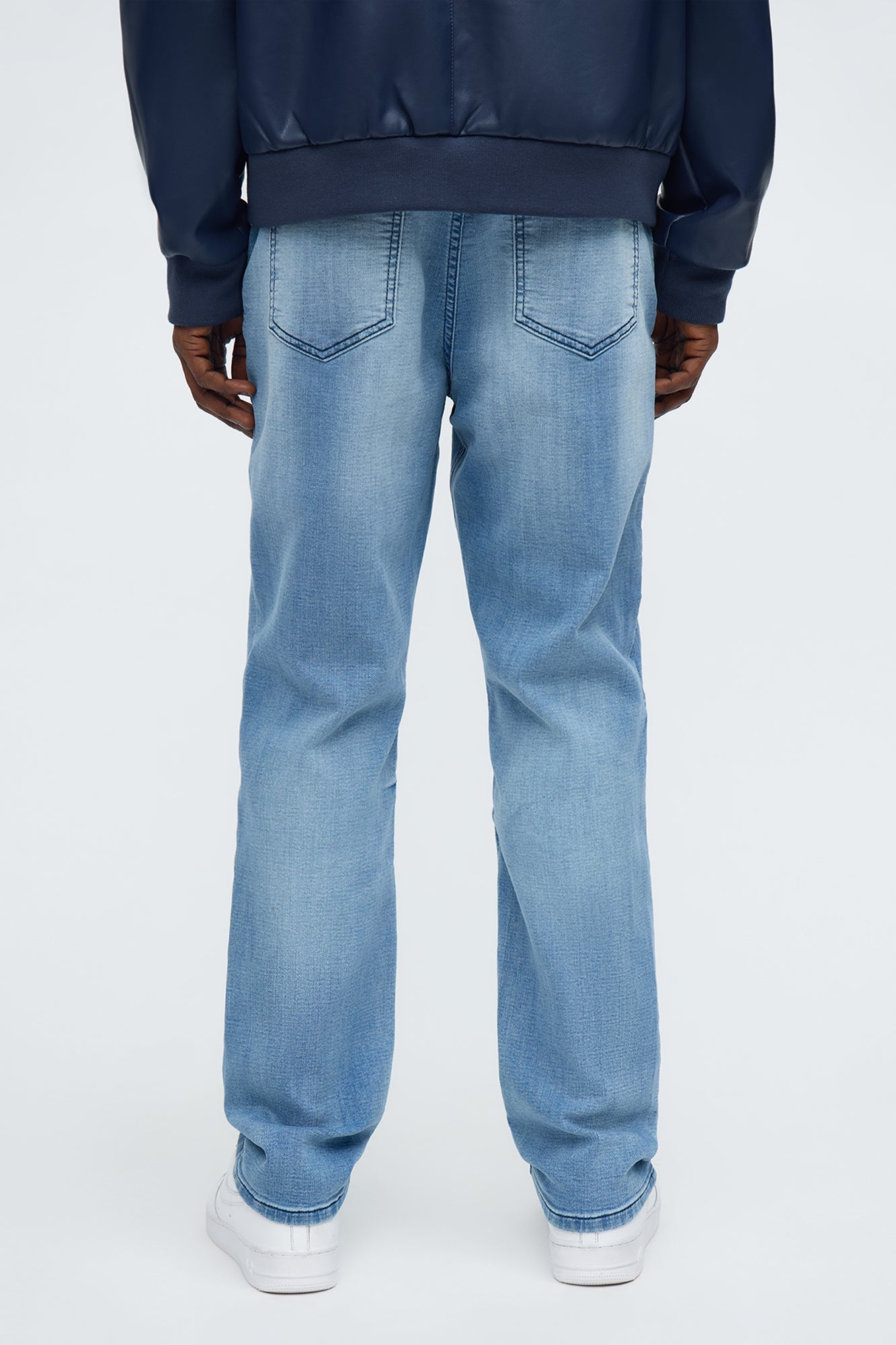 Slim E-Waist Knit Jean - Medium Blue Wash