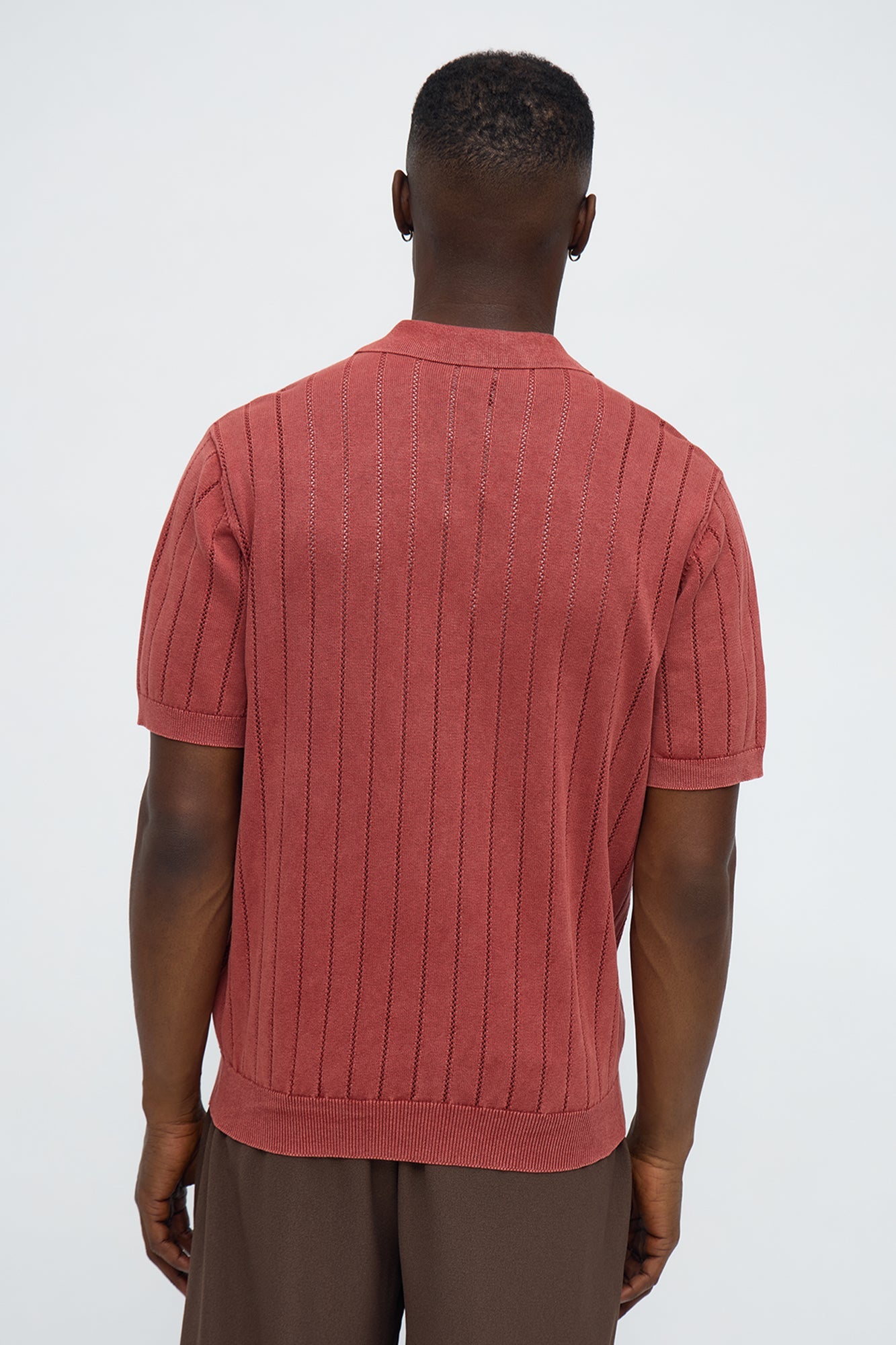 Meru Washed Polo - Burgundy