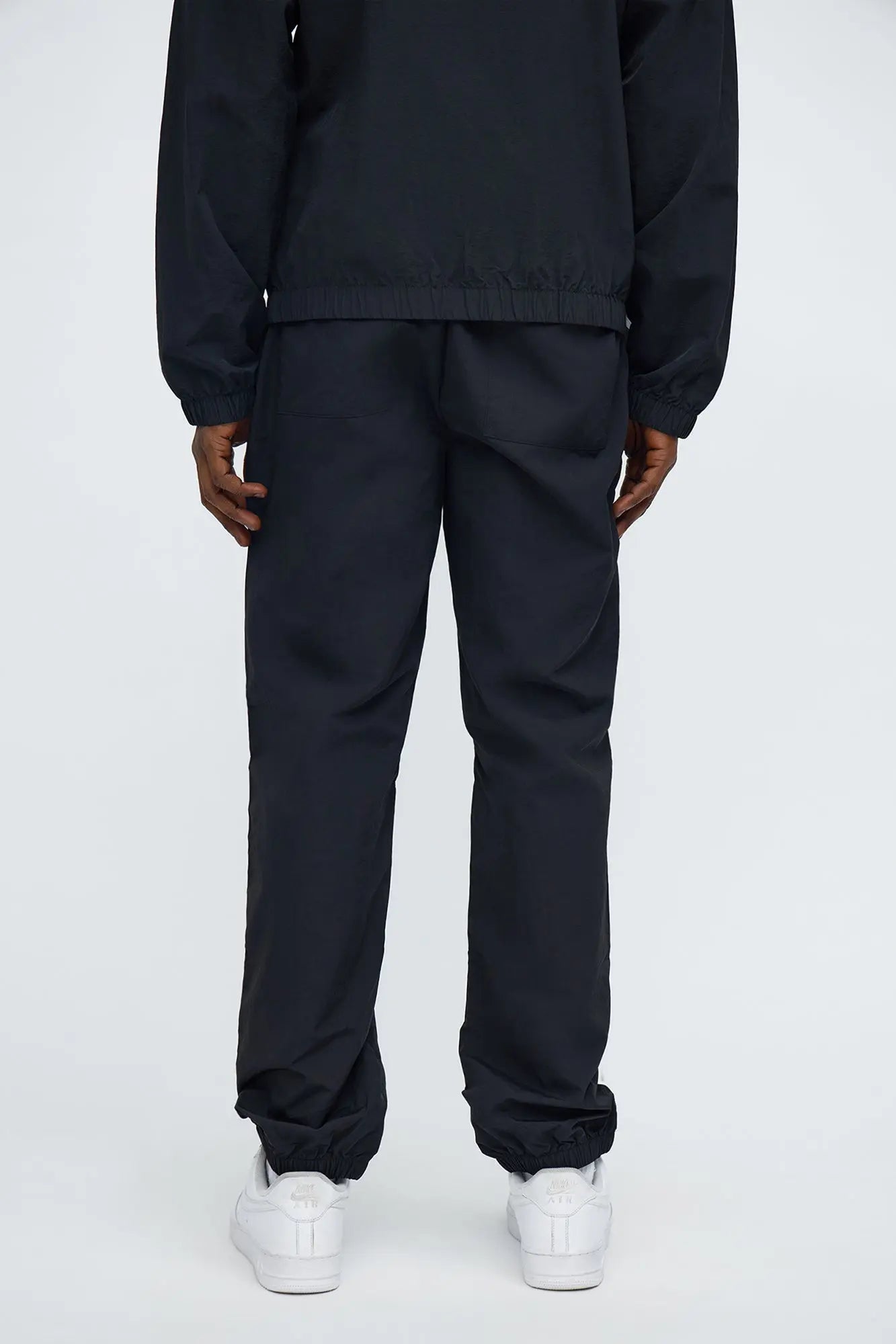 Slim Wave Track Pant - Black