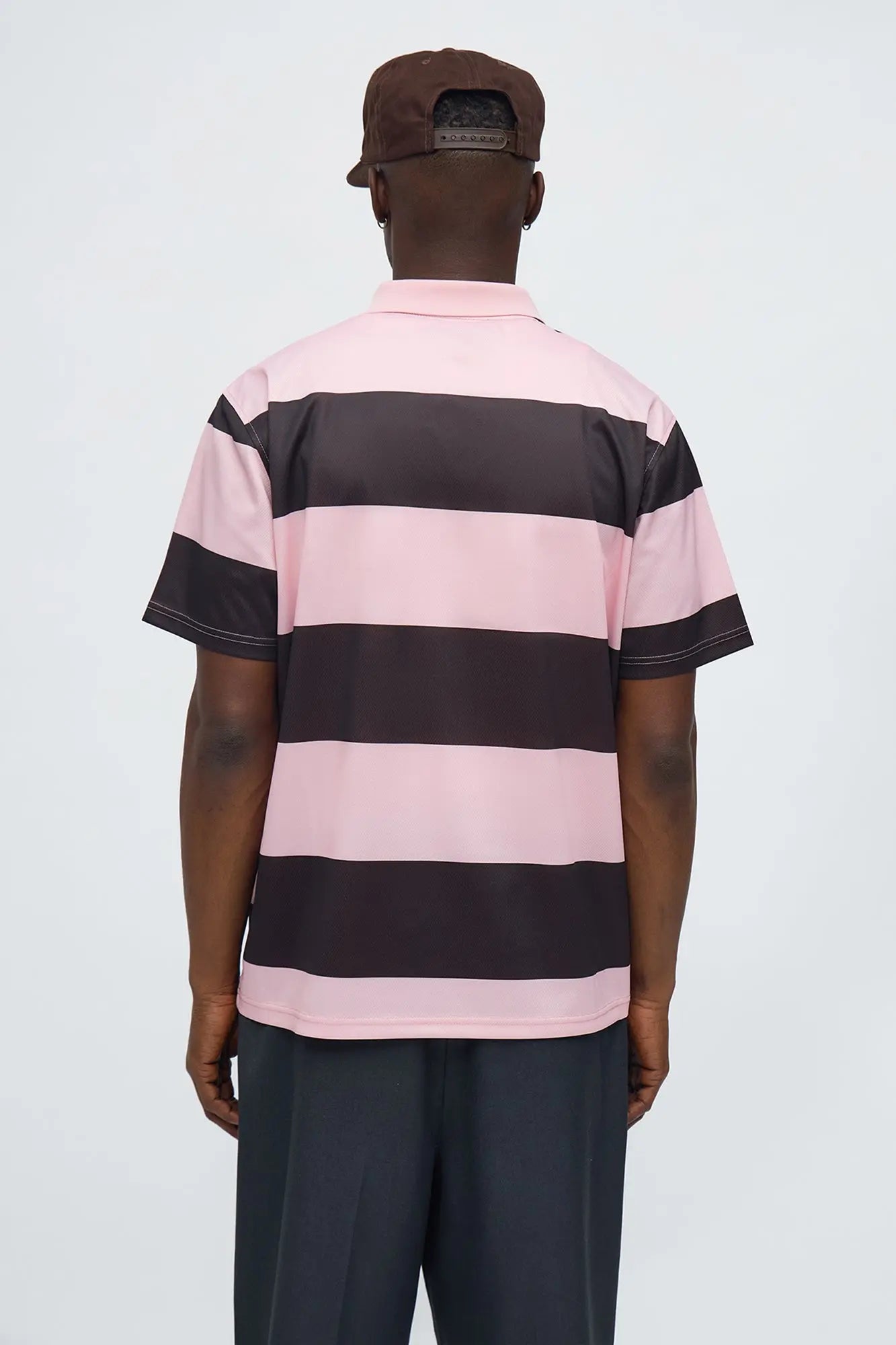 Malibu Striped Polo - Pink/combo