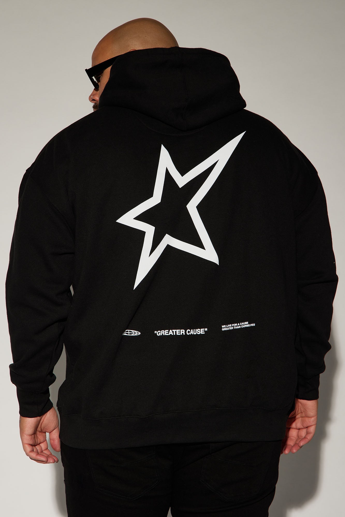Greater Cause Hoodie - Black