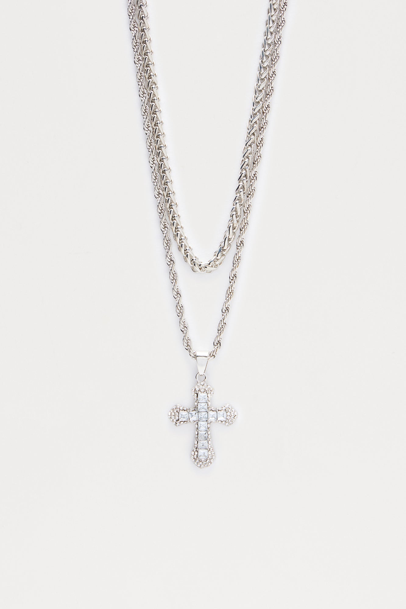 Further Ahead Necklace Set - Silver