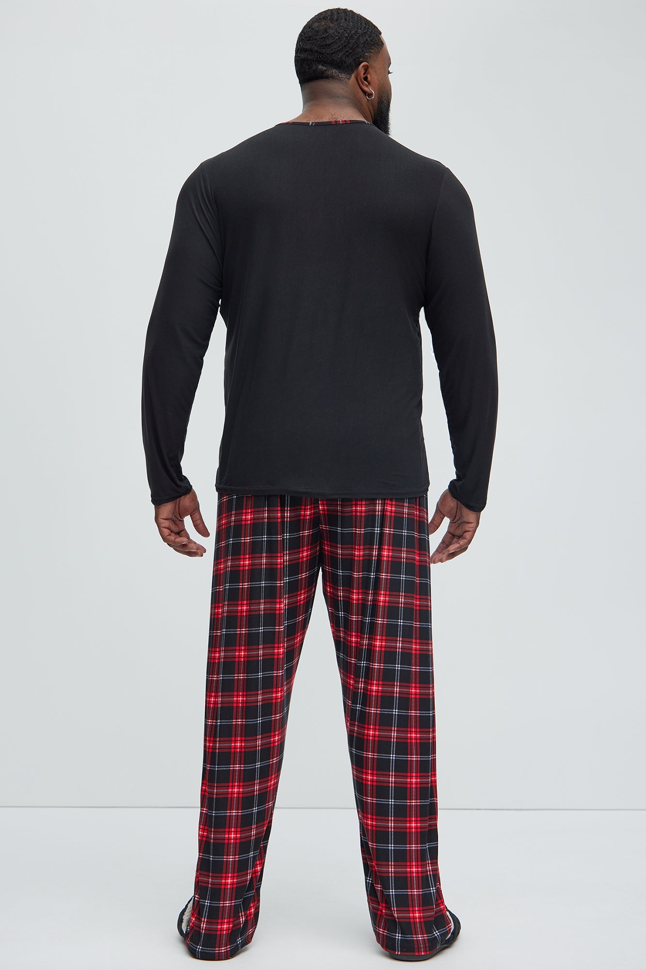 Naughty Chestnuts Holiday PJ Set - Black/Red