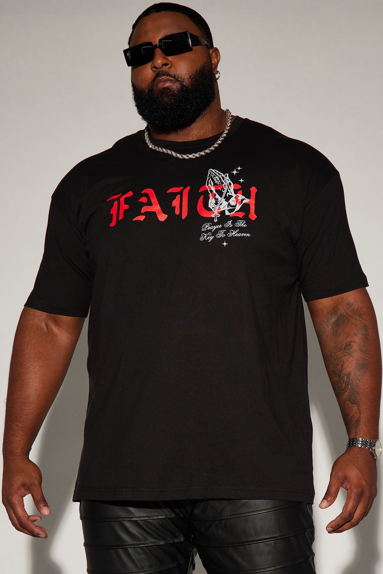 Blessed With Faith Short Sleeve Tee - Black
