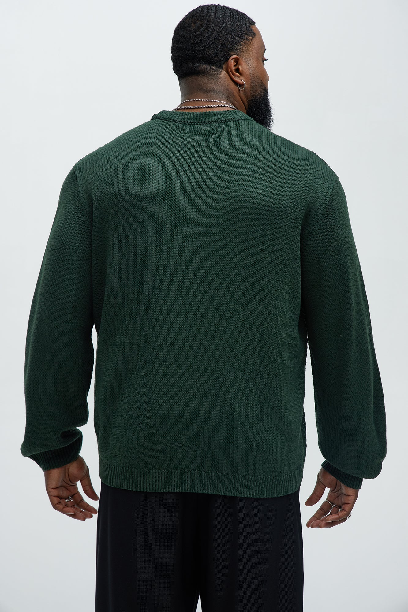 All Night Long Crewneck Sweater - Green