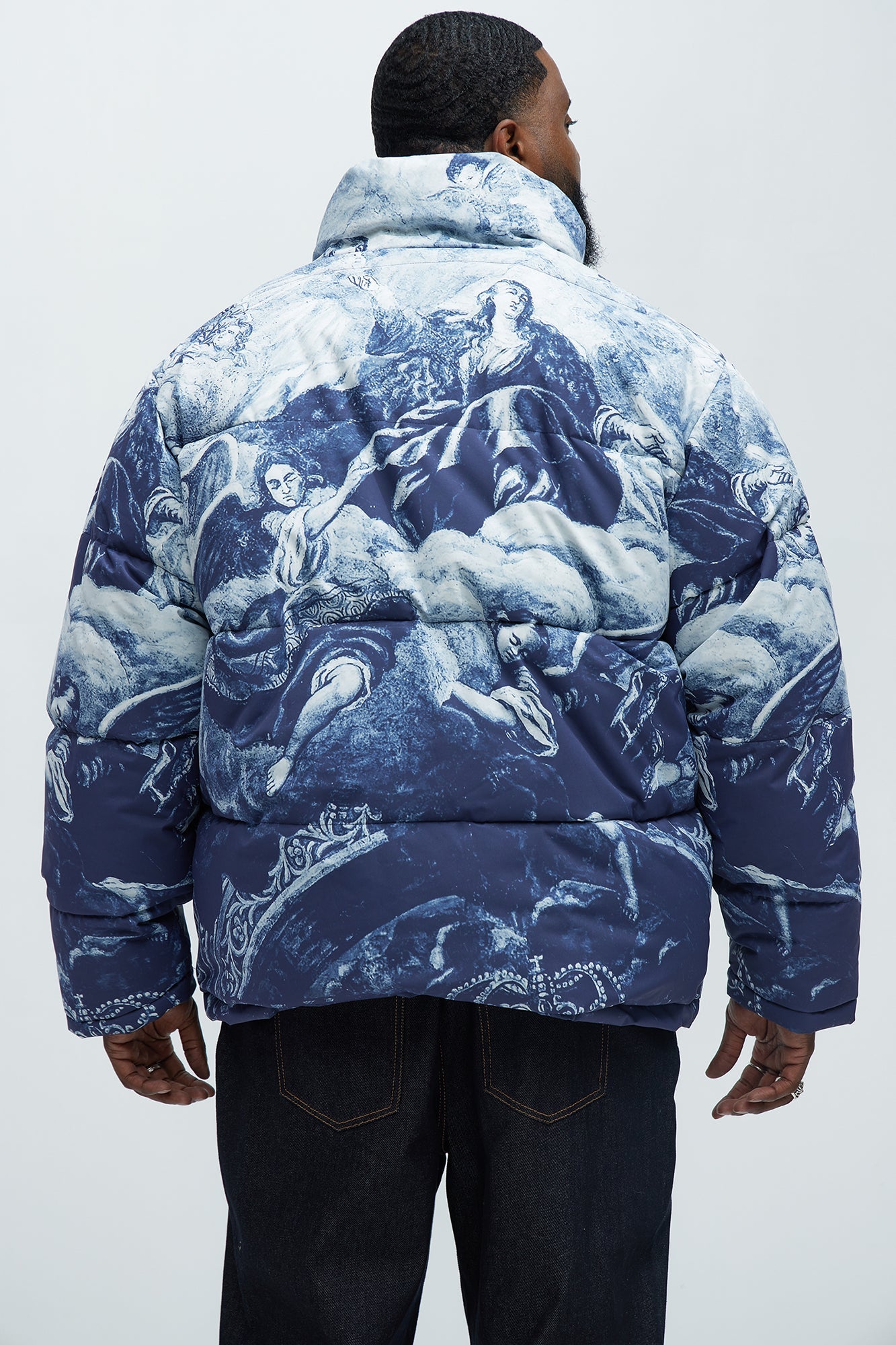 Michelangelo Quilted Puffer - Blue/combo