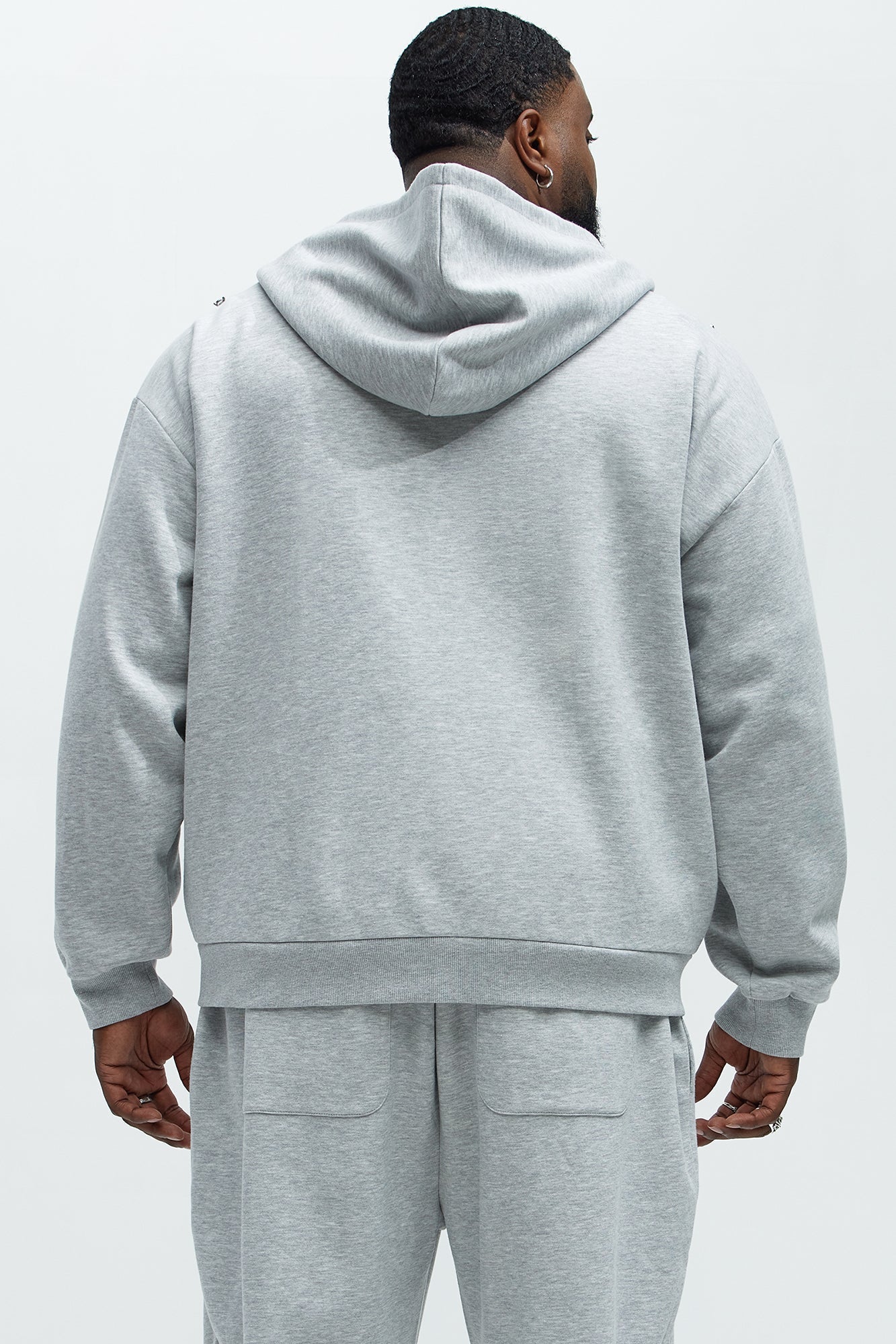Tyson Stay Away Zip Up Hoodie - Heather Grey