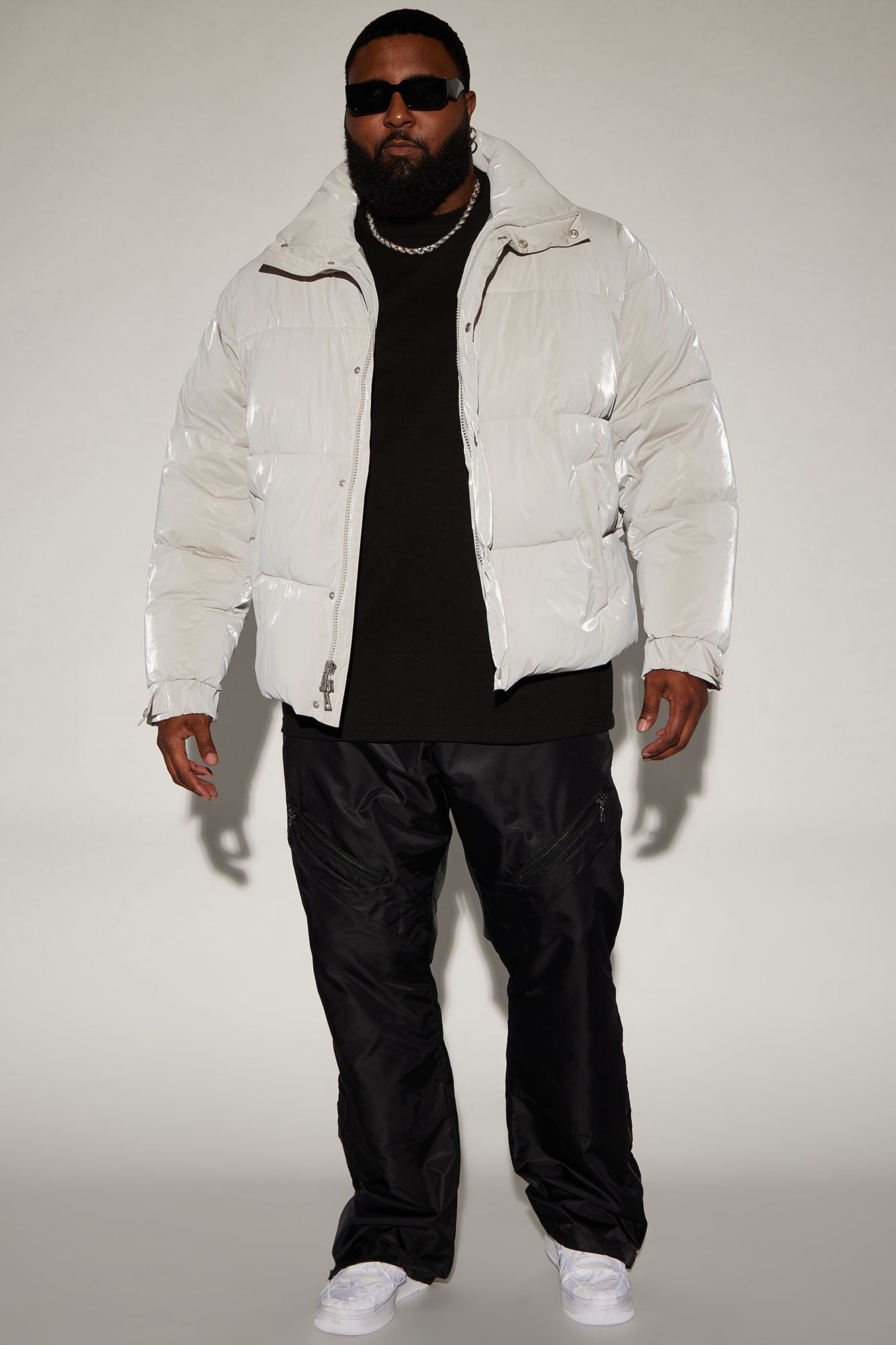 Nothing Compares Puffer Jacket - White