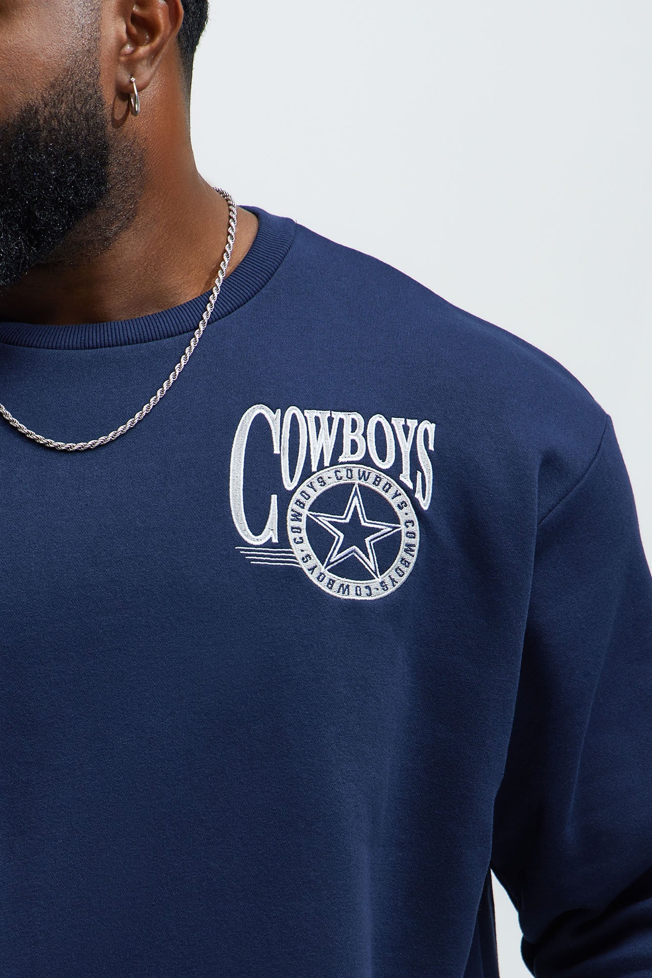 Cowboys Crew Neck Sweatshirt - Navy