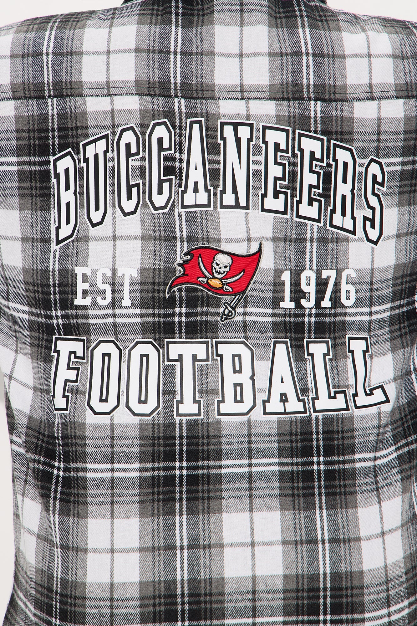 NFL Tampa Bay Buccaneers Plaid Flannel - Black/combo