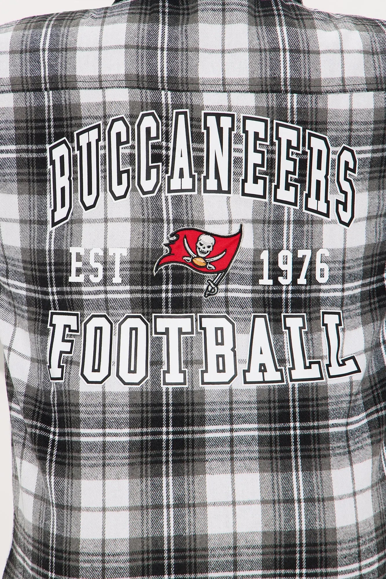NFL Tampa Bay Buccaneers Plaid Flannel - Black/combo