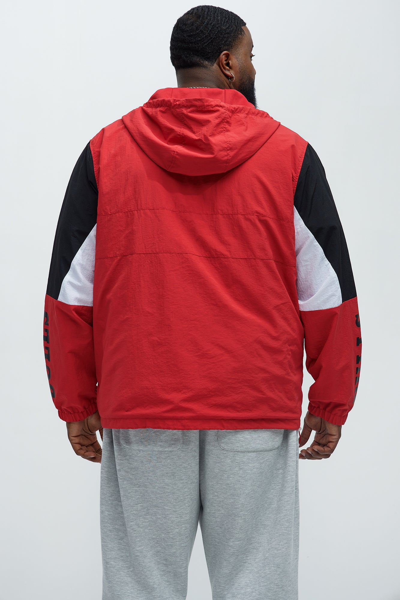 Bulls Ranger Quarter Zip Hoodie Jacket - Red