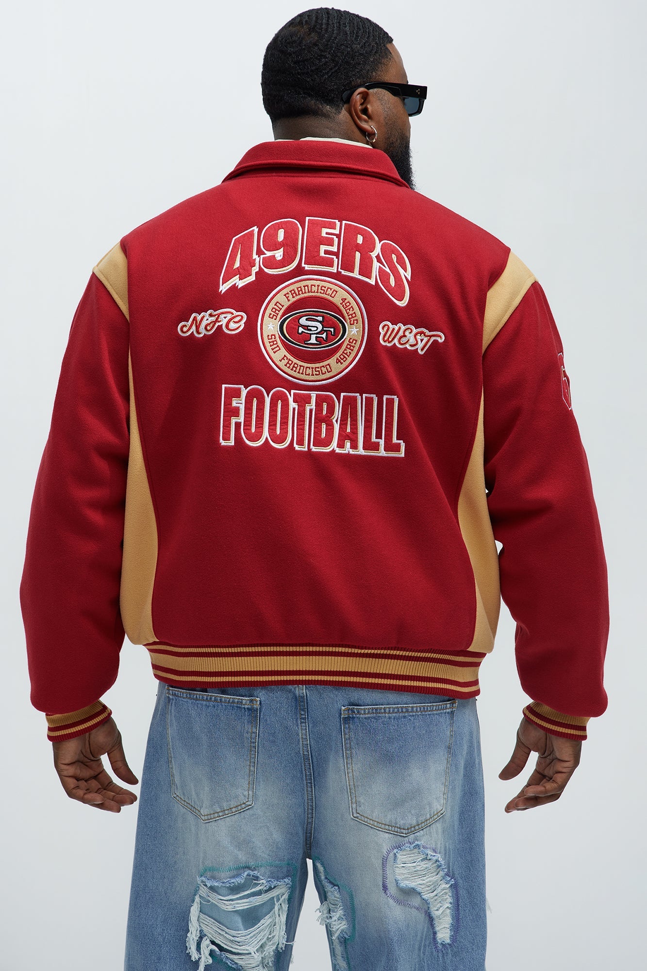 49ers Air Supremacy Jacket - Gold/Red