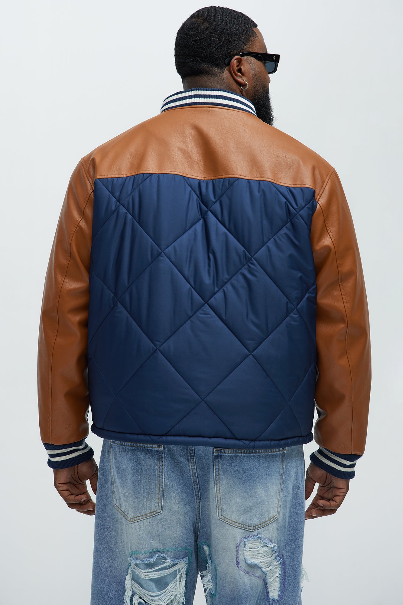 Dope Dreams Varsity Jacket - Navy/combo