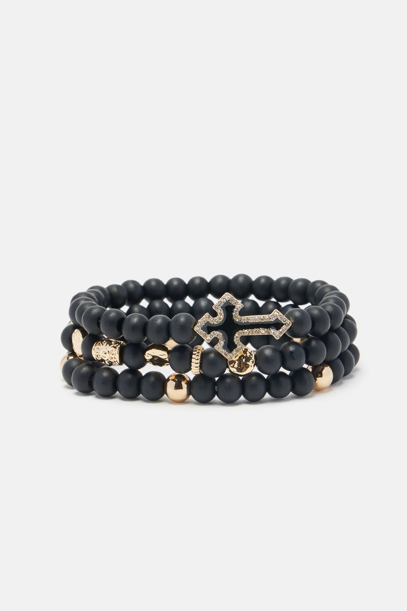 Among Angels Bracelet Set - Black/Gold