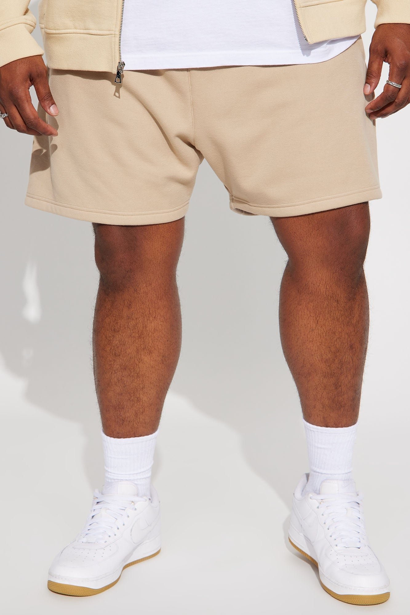 Tyson Oversize Heavyweight Sweat Shorts - Taupe