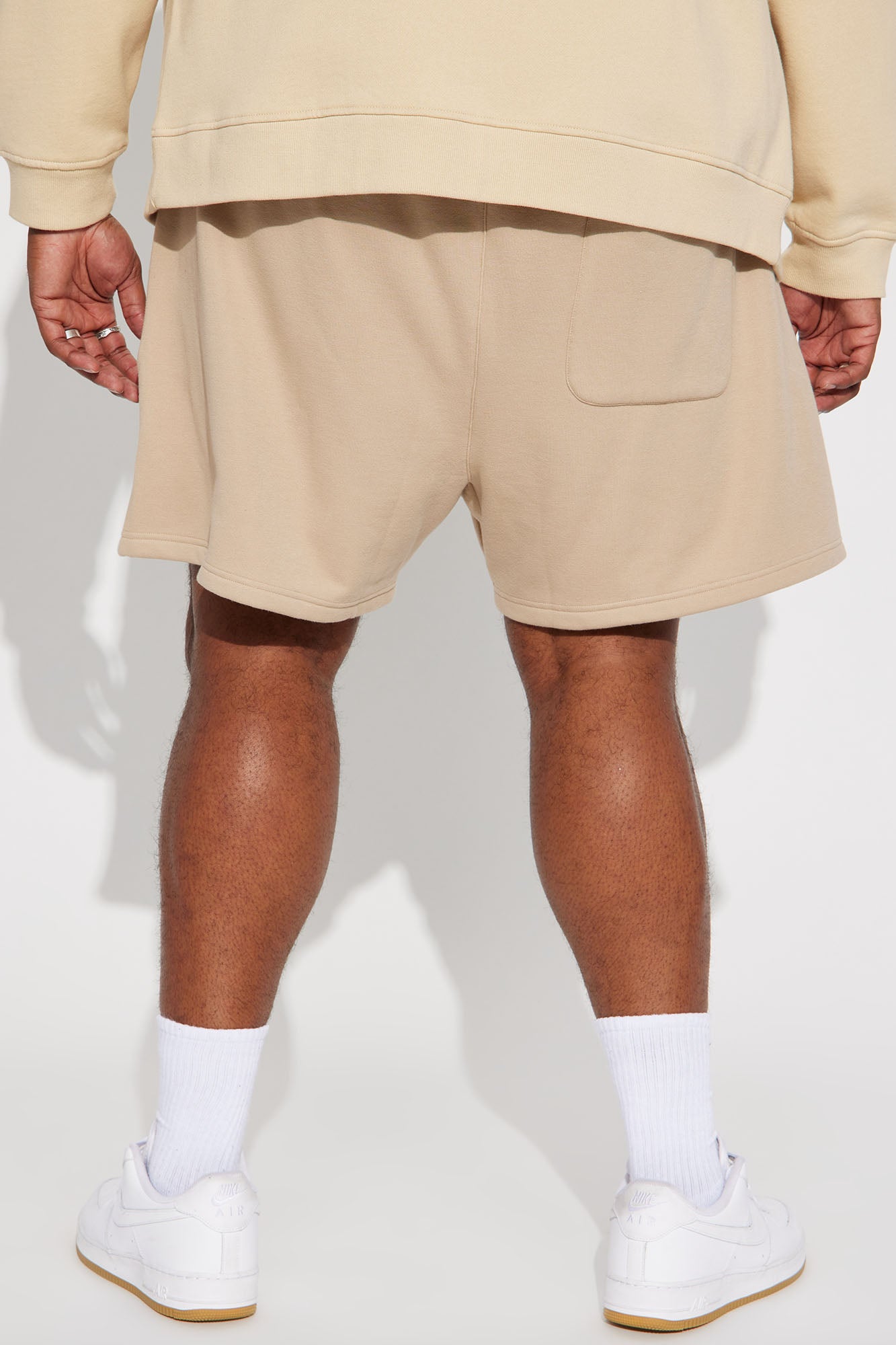 Tyson Oversize Heavyweight Sweat Shorts - Taupe