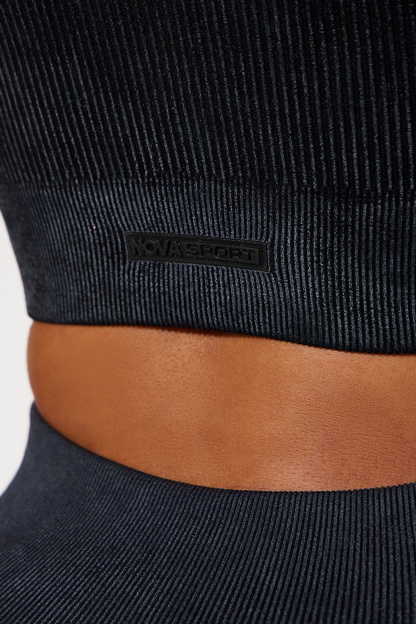 Imprint Effortless Seamless Washed Active Top - Black