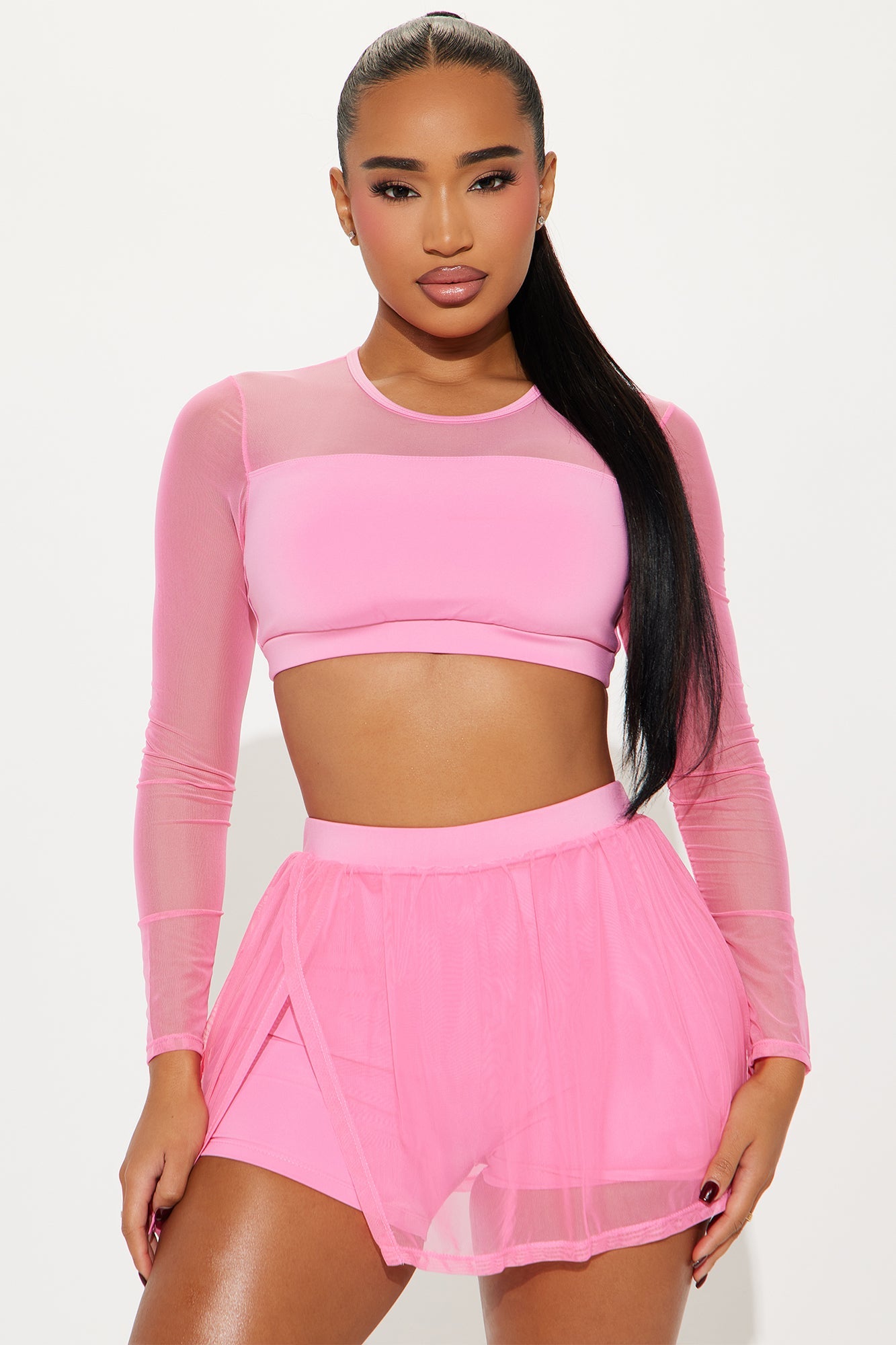 Pilates Glow Active Top - Bubblegum Pink