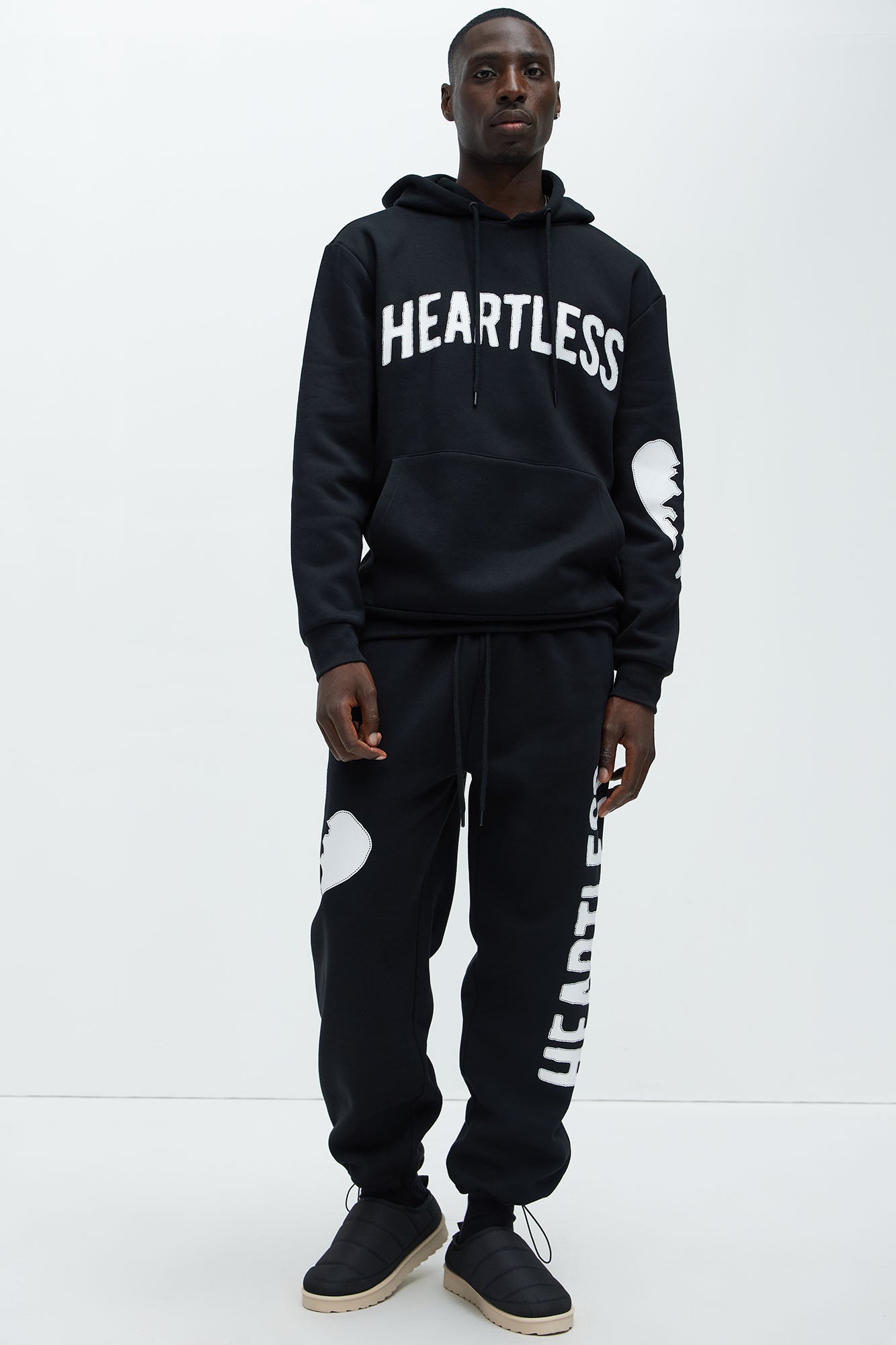 Heartless And Heartbroken Hoodie - Black