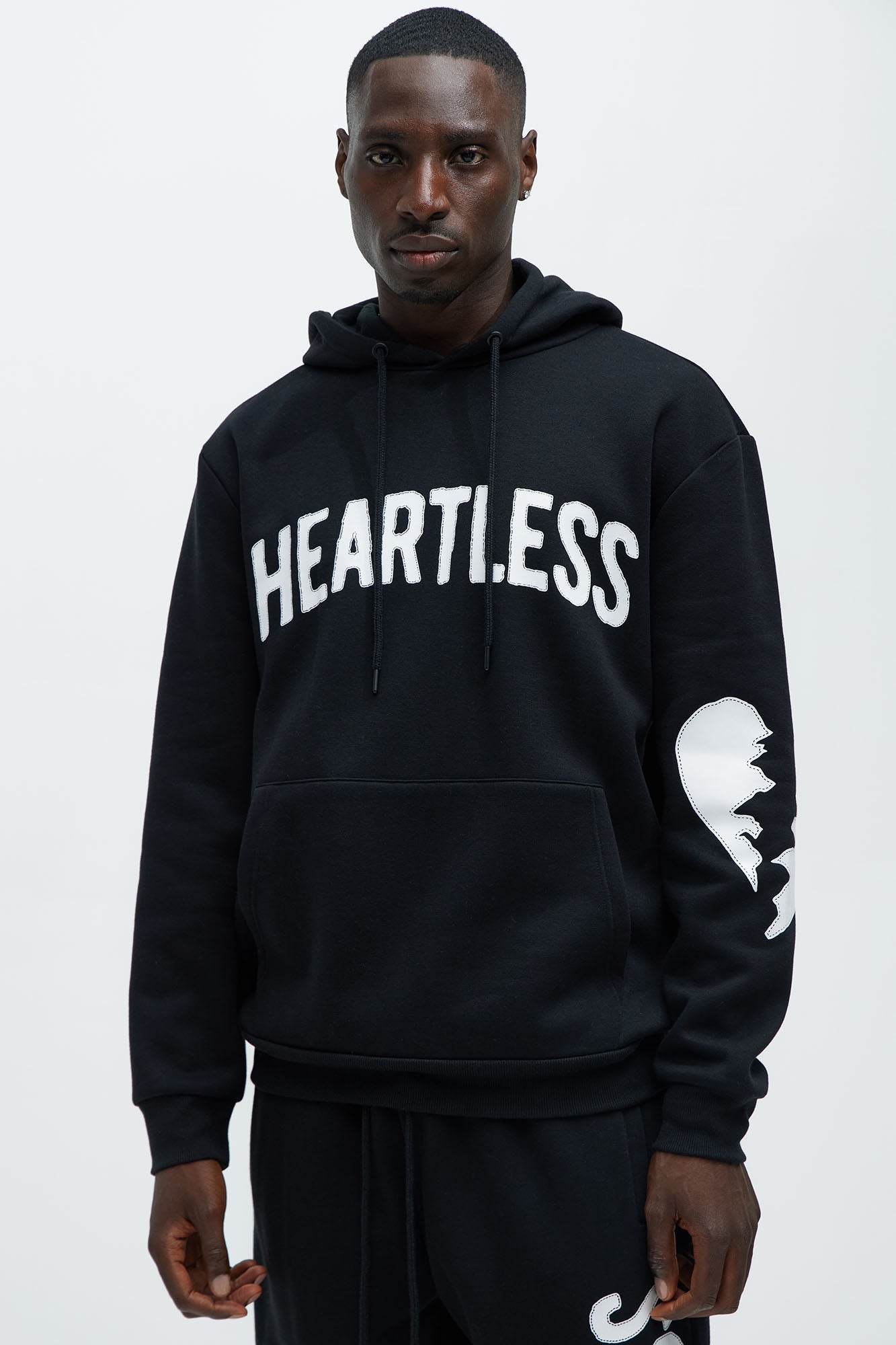 Heartless And Heartbroken Hoodie - Black