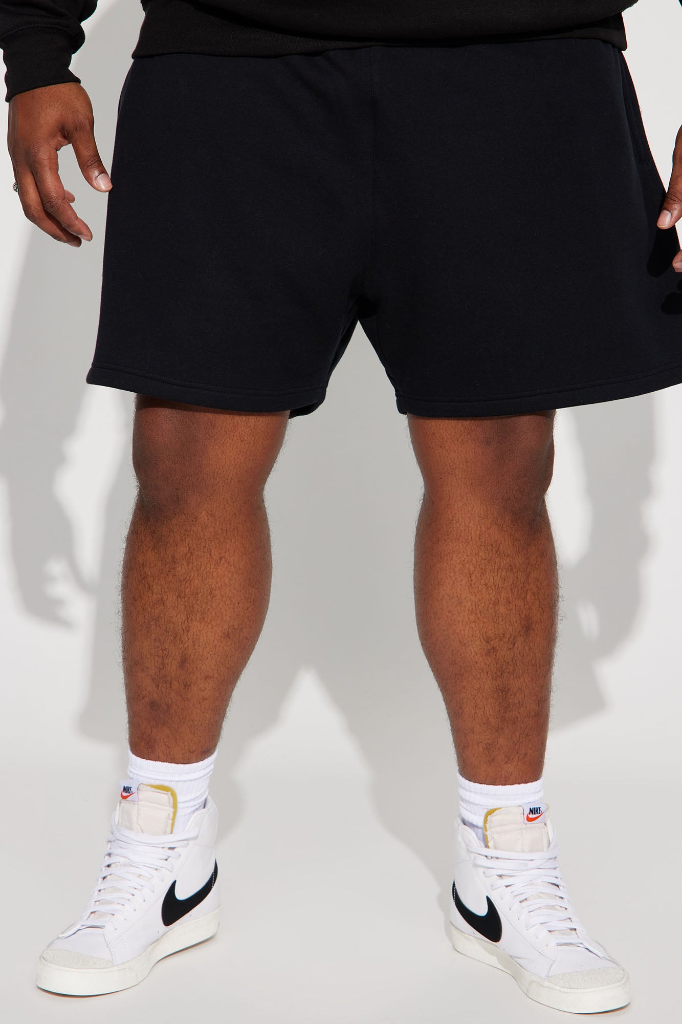 Tyson Oversize Heavyweight Sweat Shorts - Black