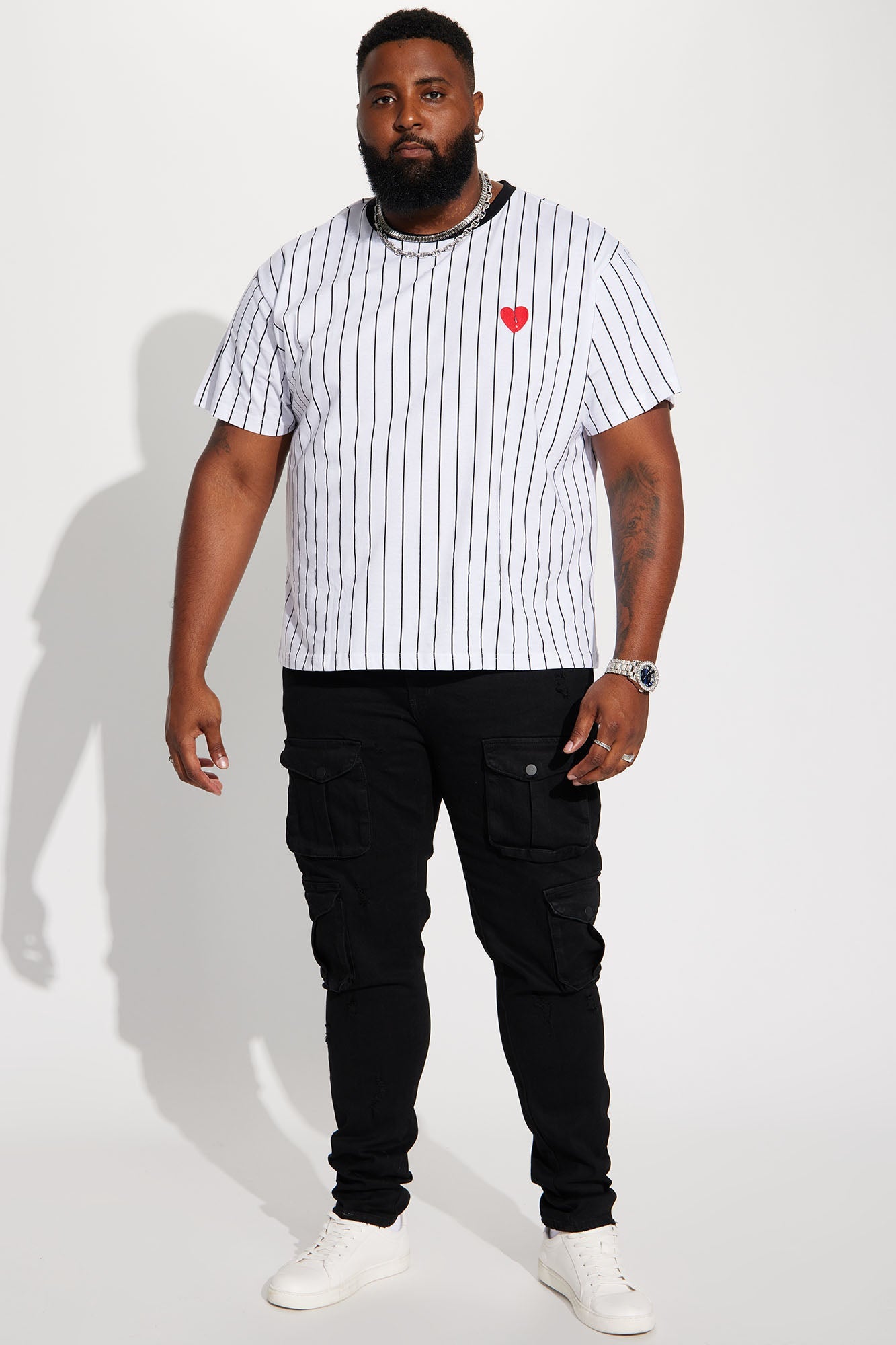 Heartbreak Kingpin Short Sleeve Tee - White/Black