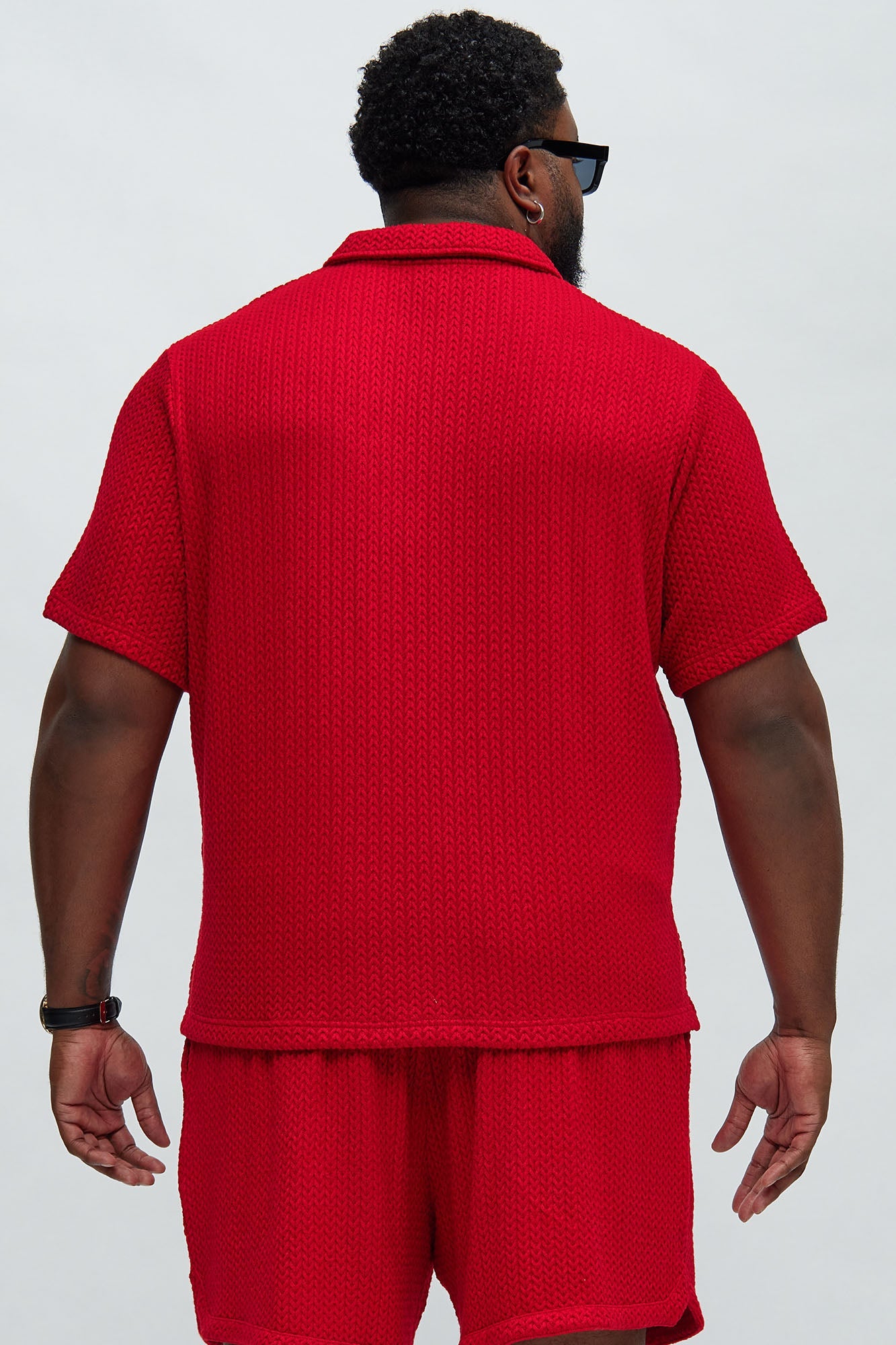 Catanina Textured Polo - Red