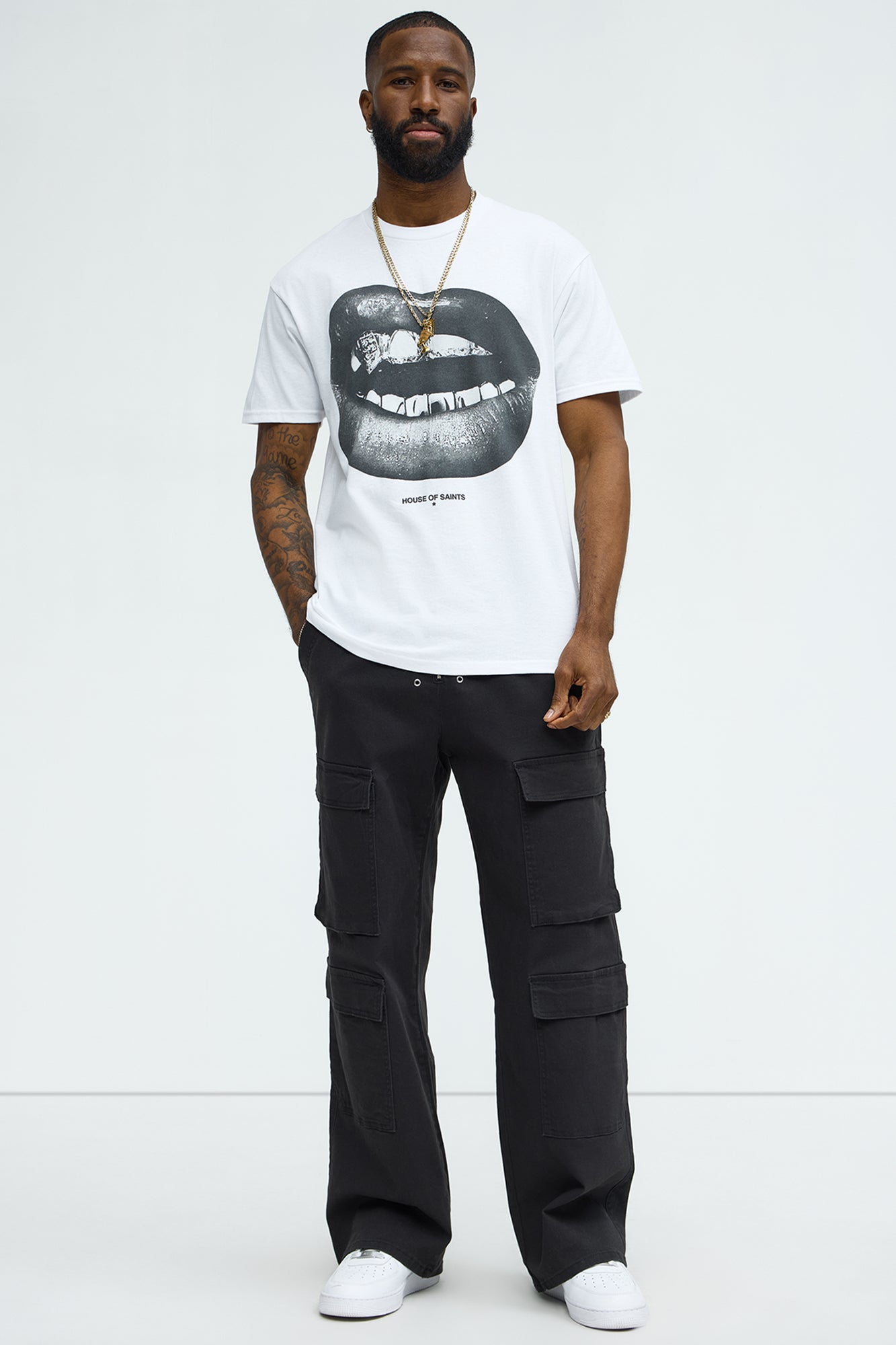 House Of Saints Grill Short Sleeve Tee - White