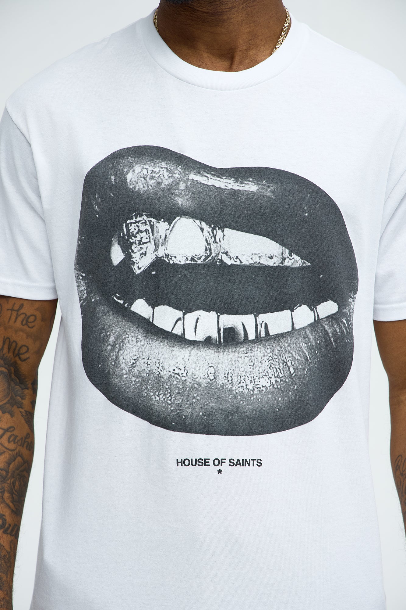 House Of Saints Grill Short Sleeve Tee - White