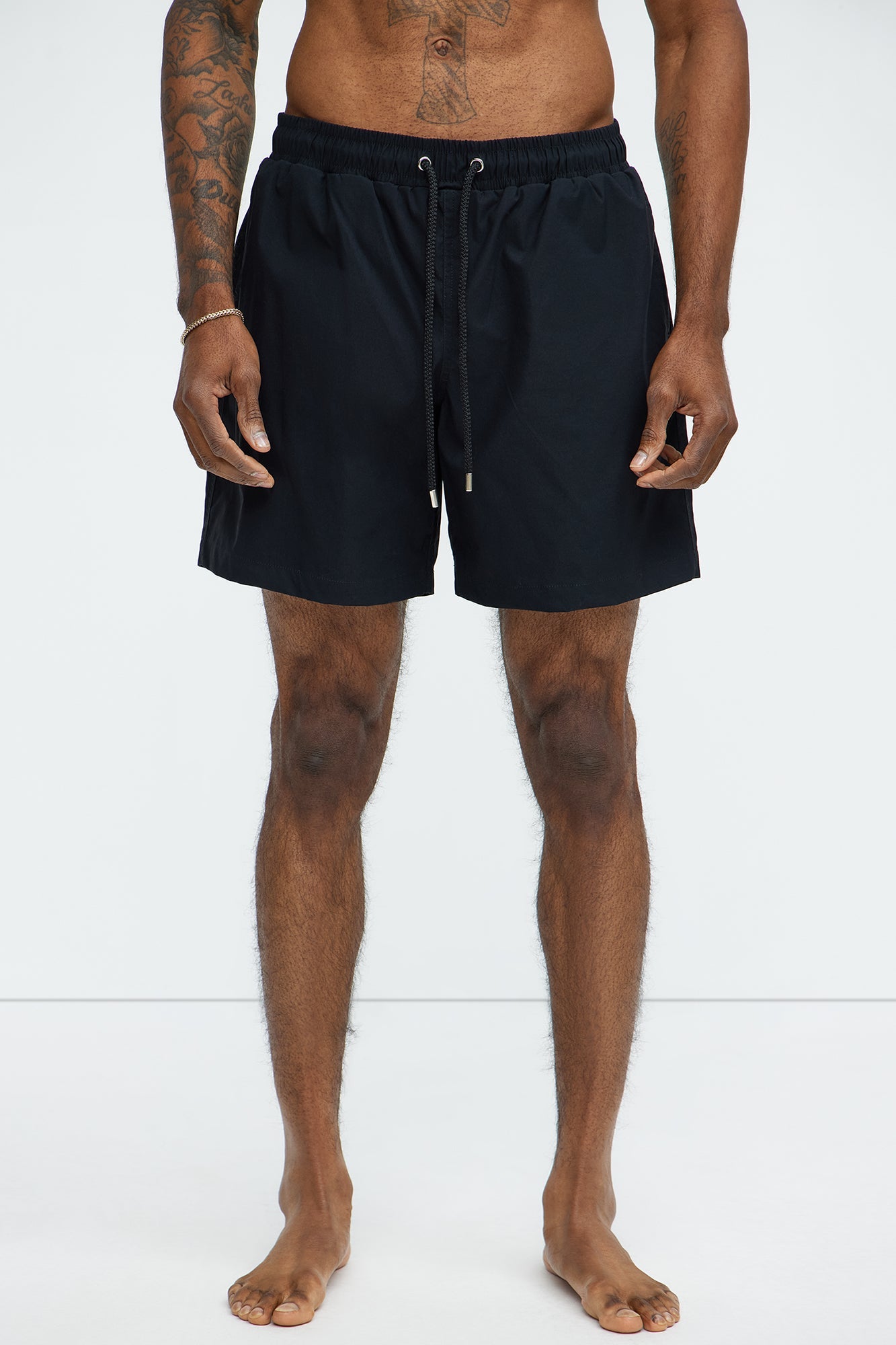 Montez Stretch Swim Trunk 7″ - Black