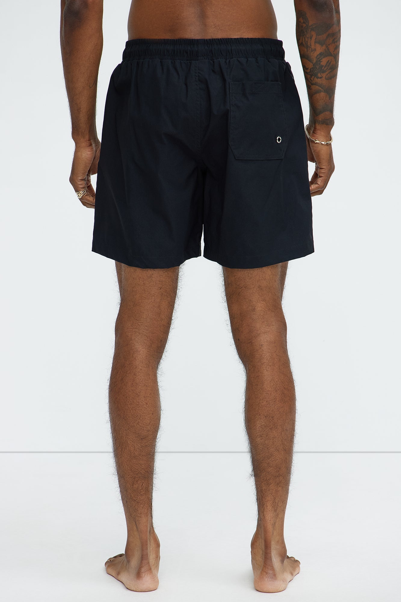 Montez Stretch Swim Trunk 7″ - Black