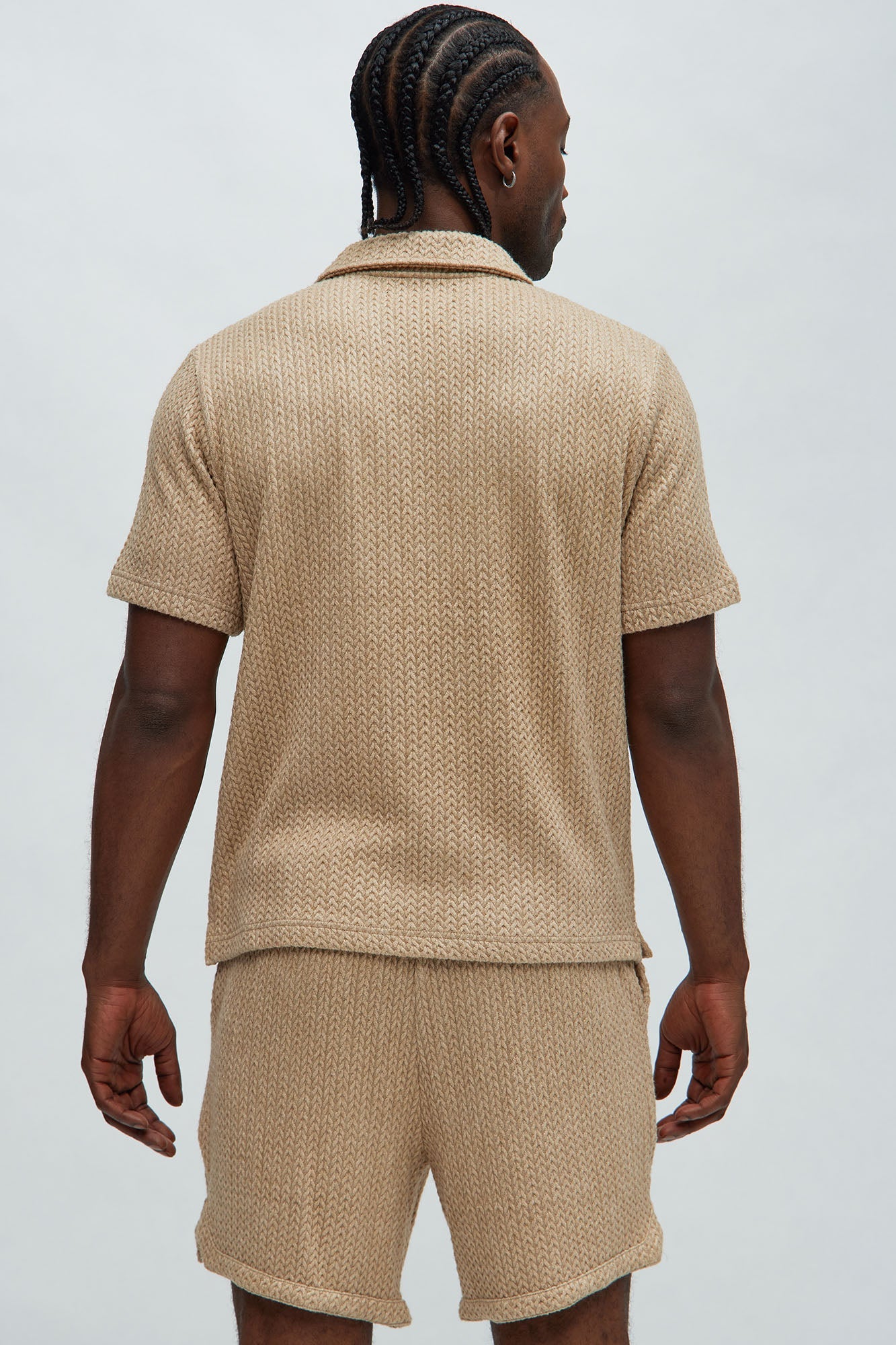 Catanina Textured Polo - Tan