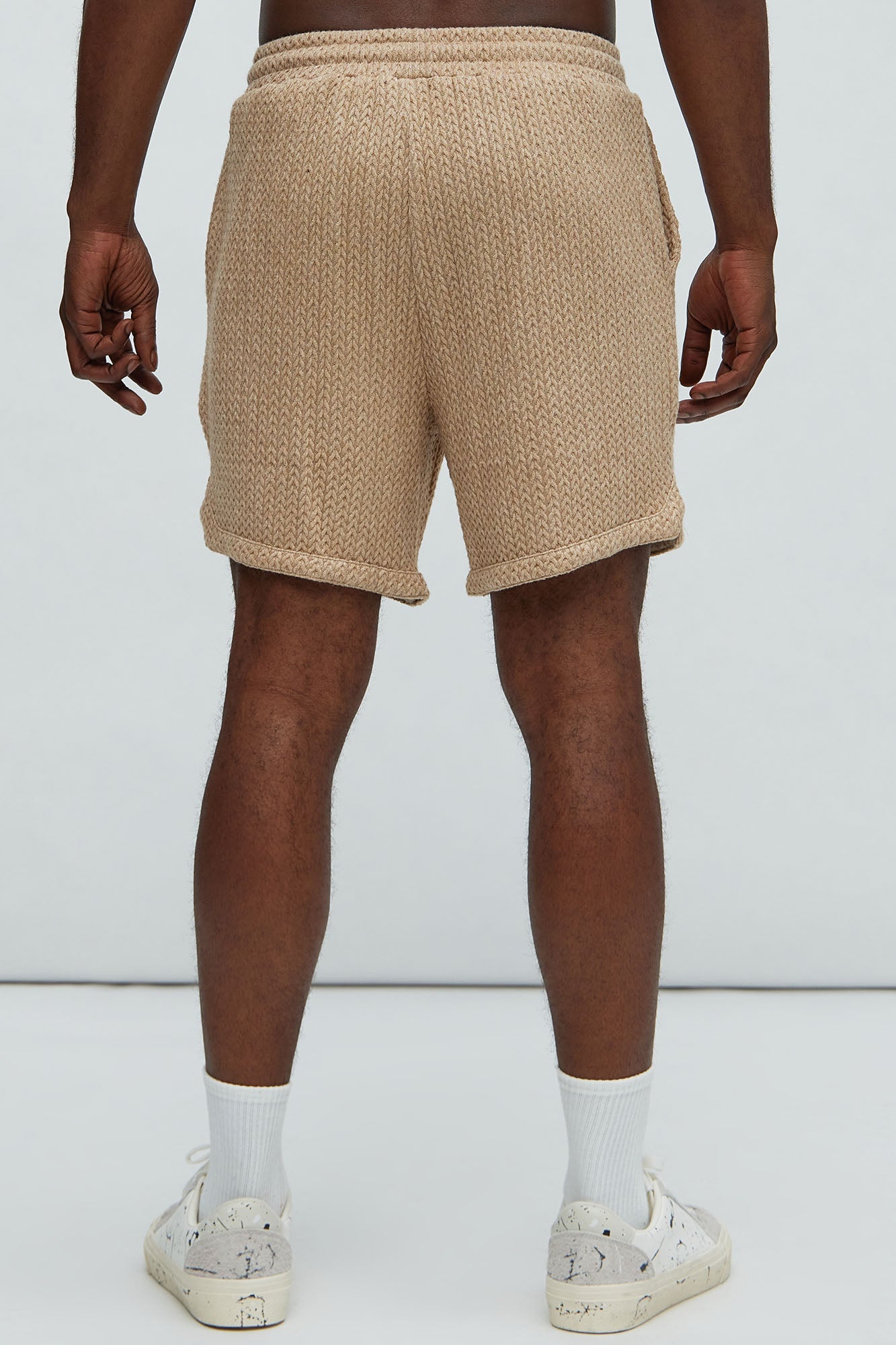 Catanina Textured Shorts - Tan