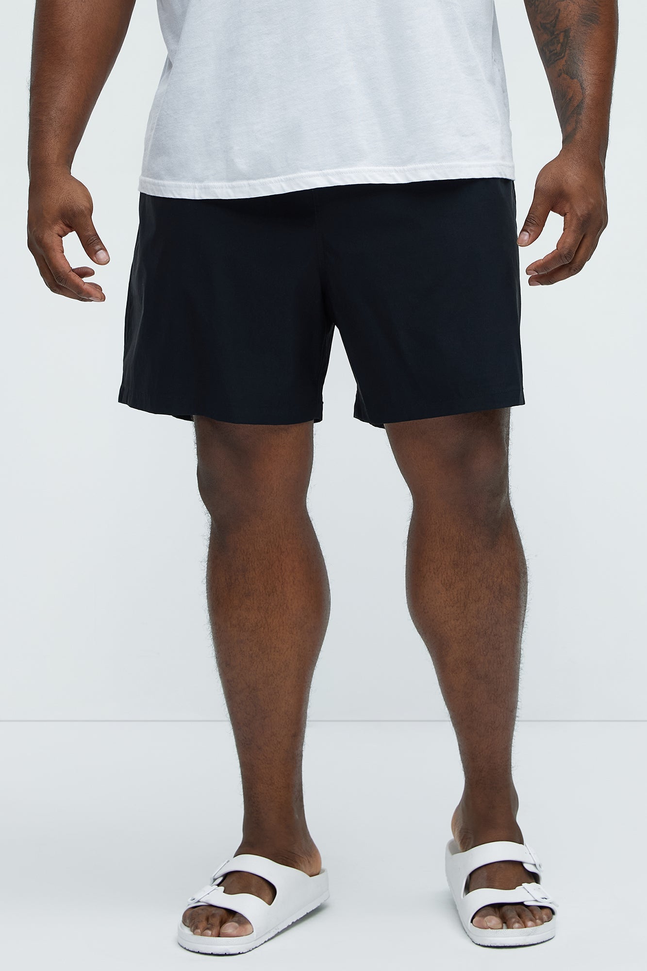 Montez Stretch Swim Trunk 7″ - Black