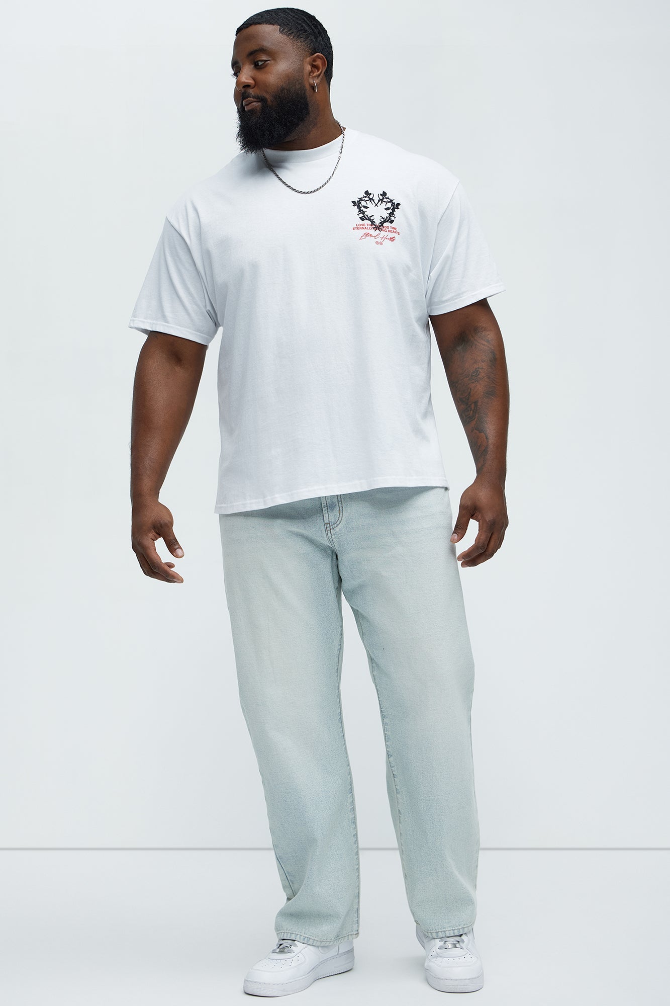 Inside Out Straight Jeans - Light Wash