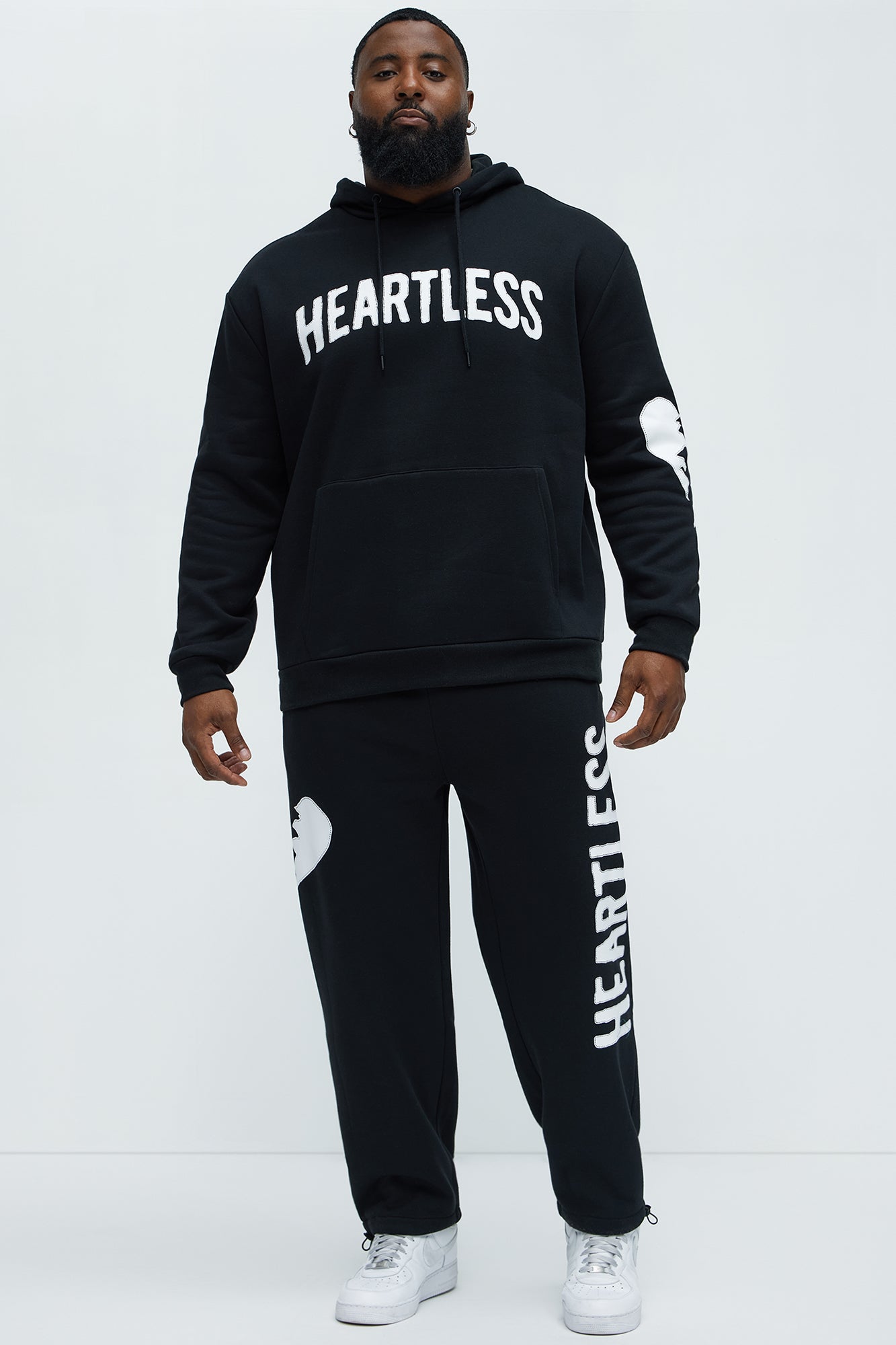 Heartless And Heartbroken Hoodie - Black