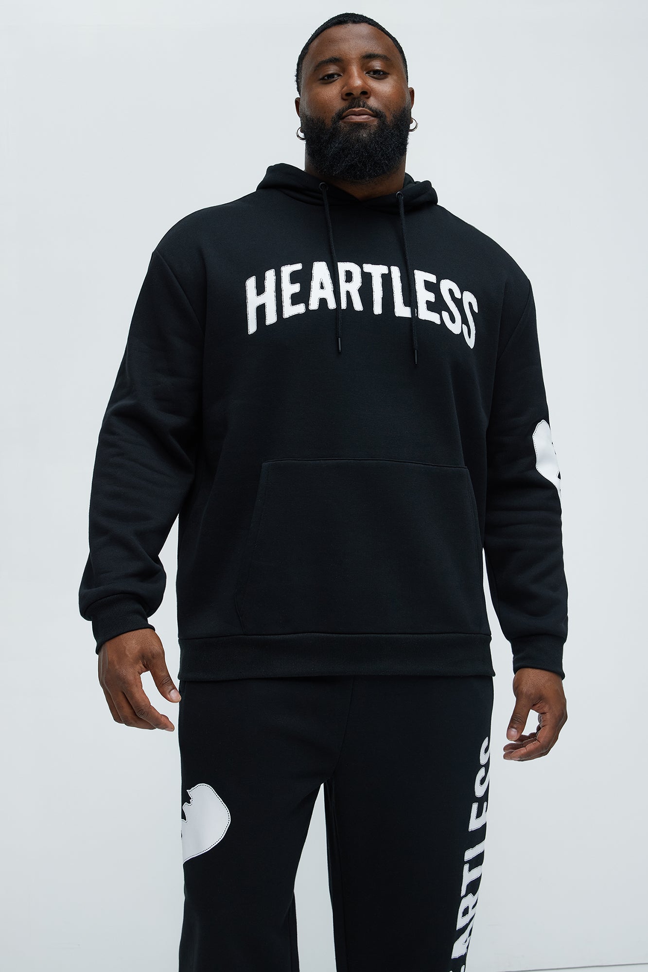 Heartless And Heartbroken Hoodie - Black