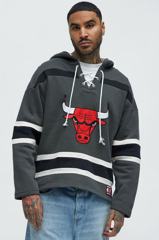 Bulls Body Check Hoodie - Grey