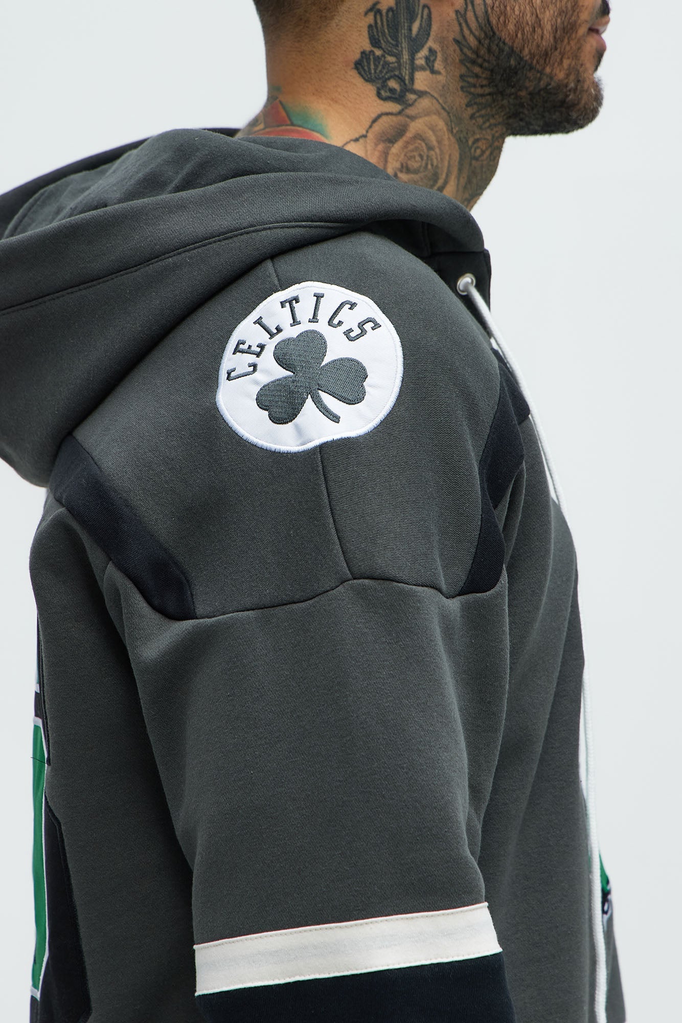 Celtics Body Check Hoodie - Grey