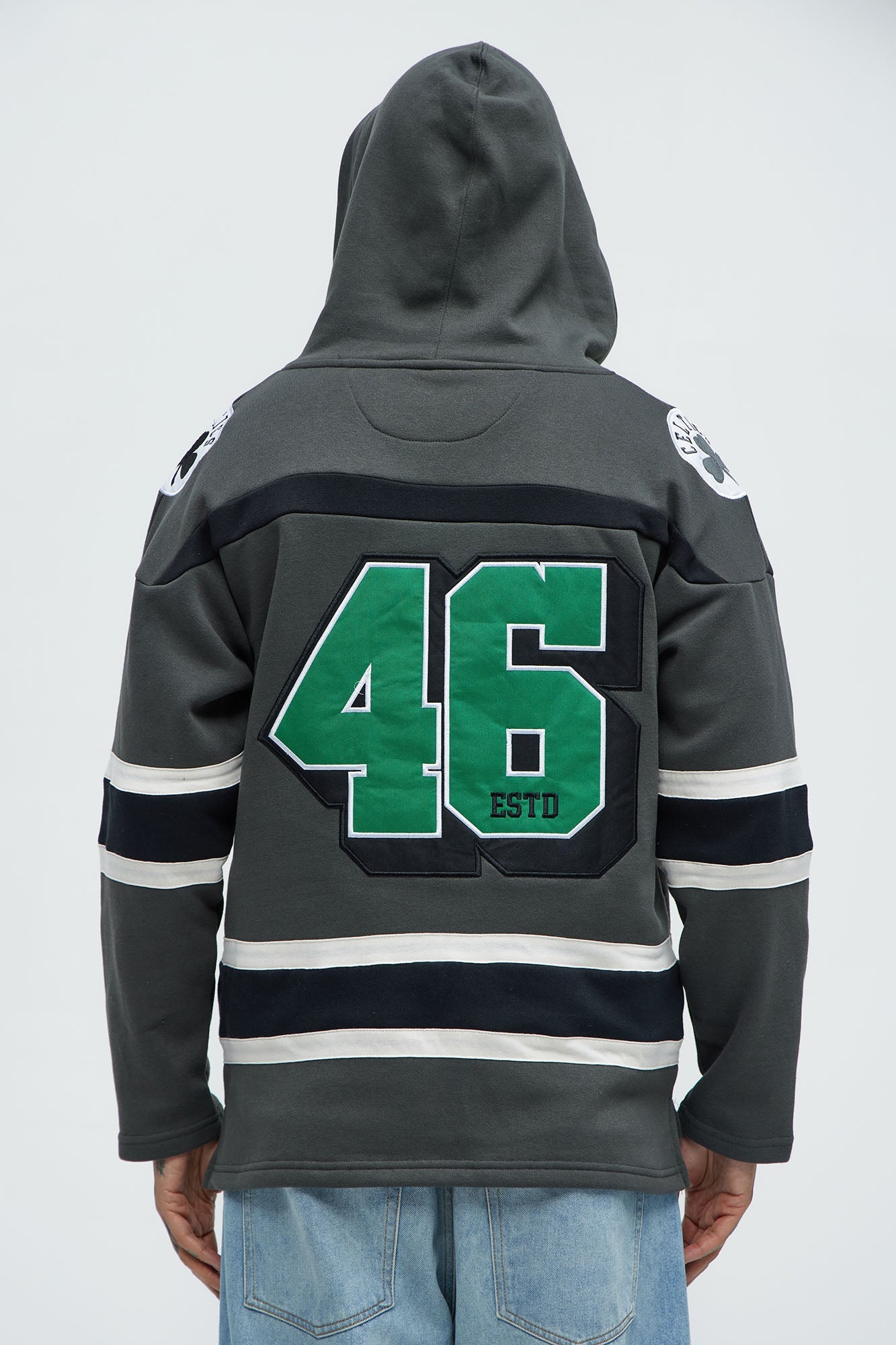 Celtics Body Check Hoodie - Grey