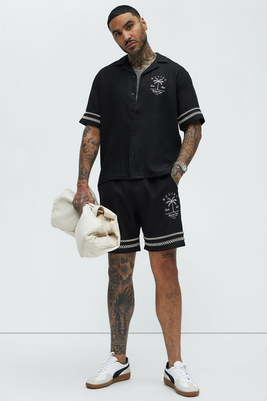 Zephyr Relaxed Shorts - Black