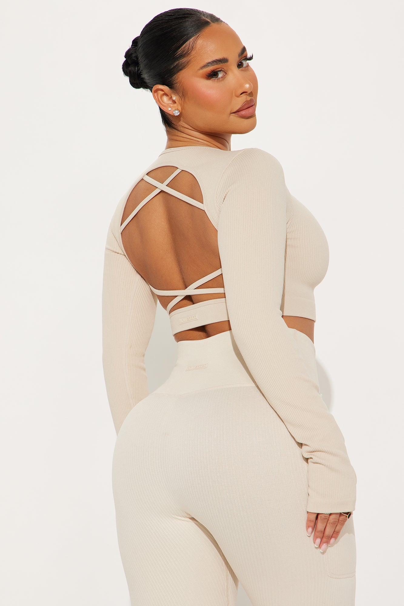 Resistance Effortless Seamless Active Top - Light Taupe