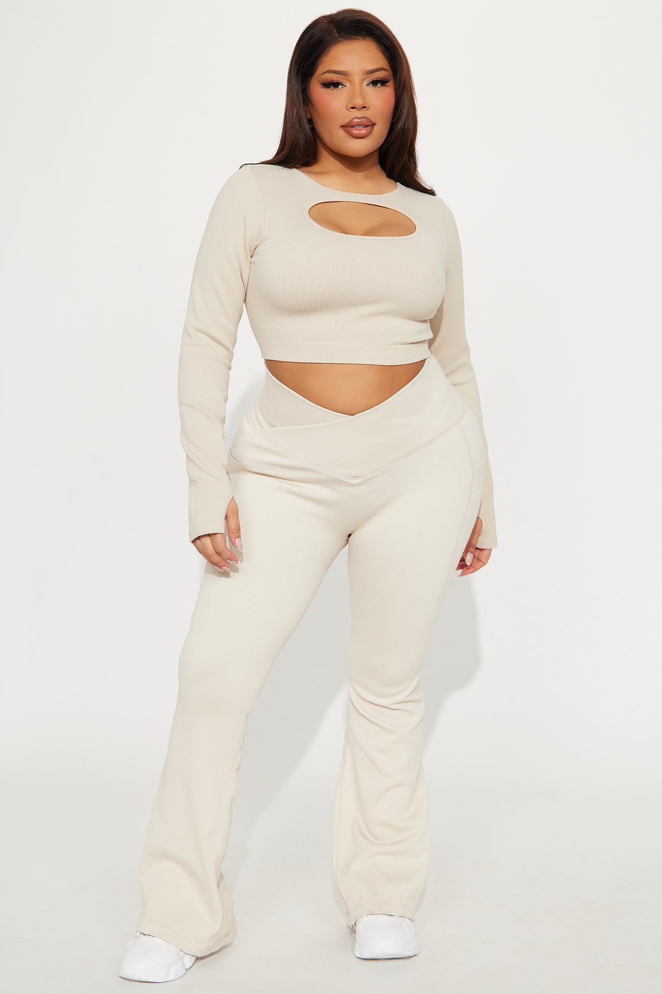 Resistance Effortless Seamless Active Top - Light Taupe