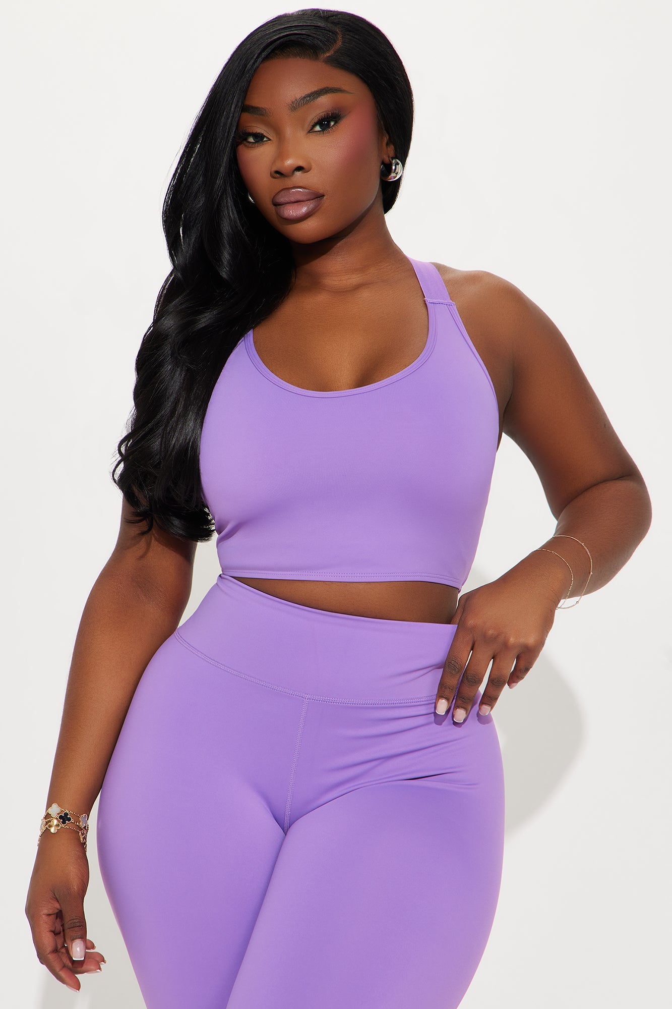Giselle Twist Active Sports Bra - Lavender